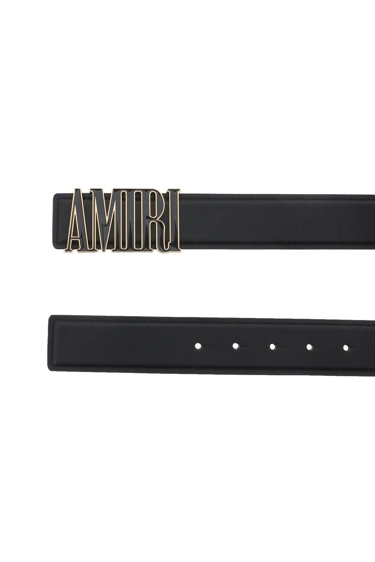 Amiri Logo Buckle Belt in Black for Men | Lyst