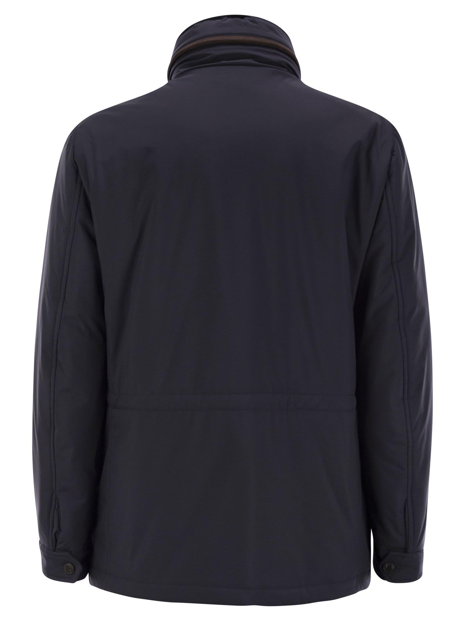 ジャケットその他 Fedeli TRIESTE - Rain jacket and shearling. (7UI00615 0003) Fedeli Trieste Rain Jacket And Shearling in Blue for Men | Lyst