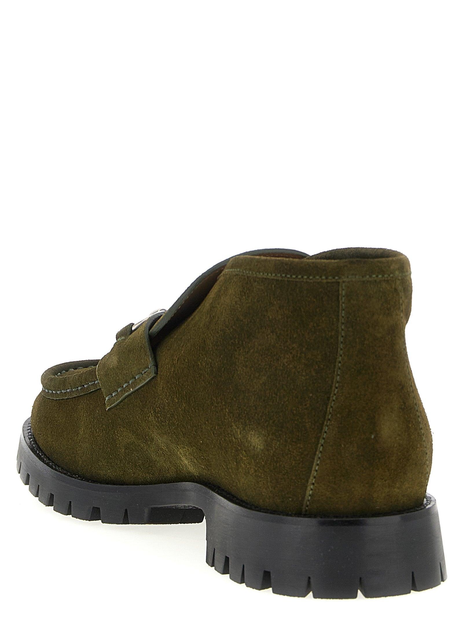 Gucci Horsebit Ankle Boots in Green for Men | Lyst