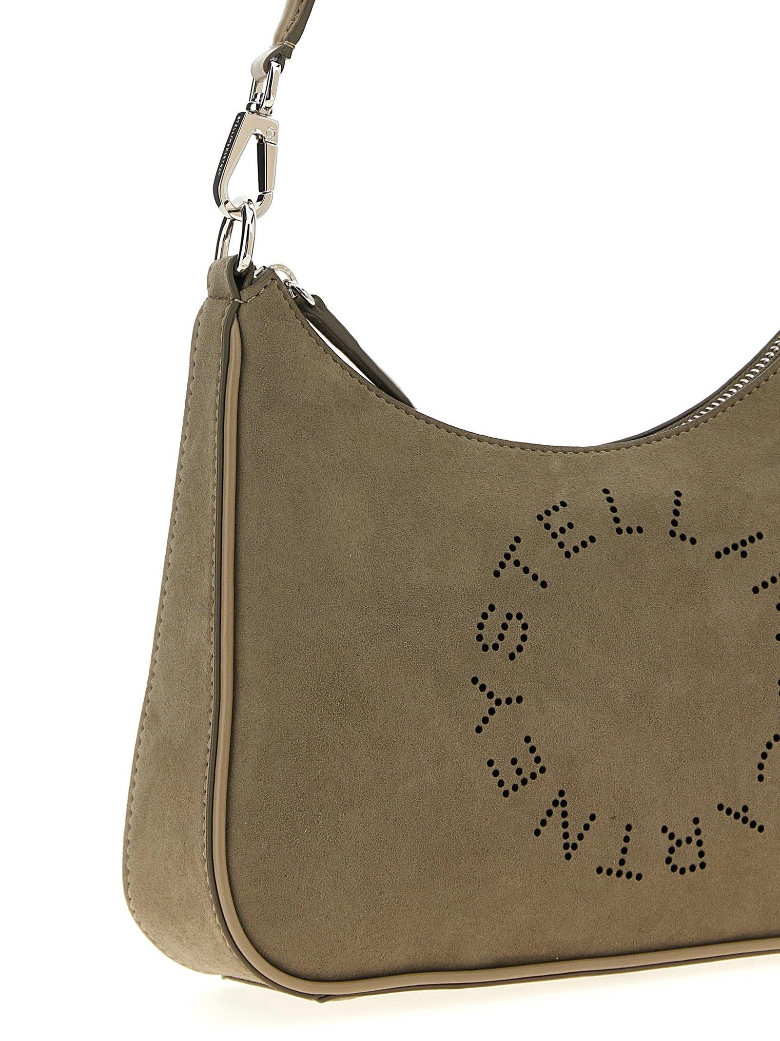 【Stella McCartney】Small Hobo shoulder Bag ★関税送料込み Women Pitch black Logo Slouchy Hobo Tote Bag | Stella