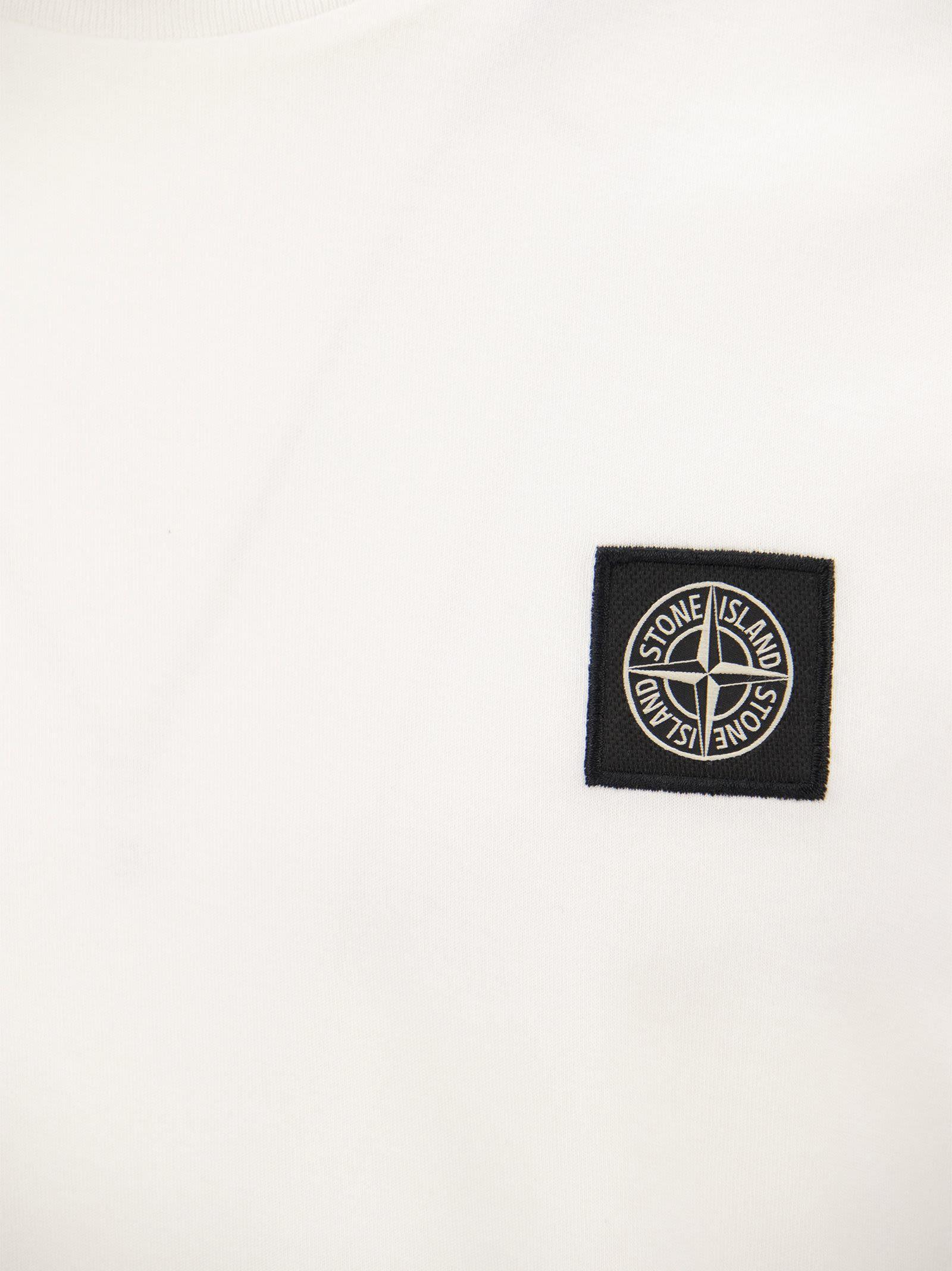 Stone Island Short Sleeved T Shirt in White for Men Lyst UK
