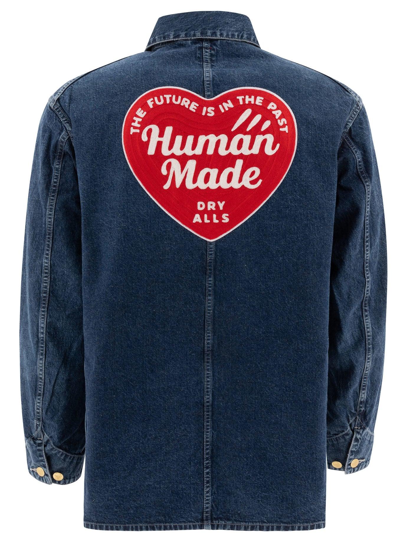 Human Made Denim Coverall Jackets in Blue for Men | Lyst