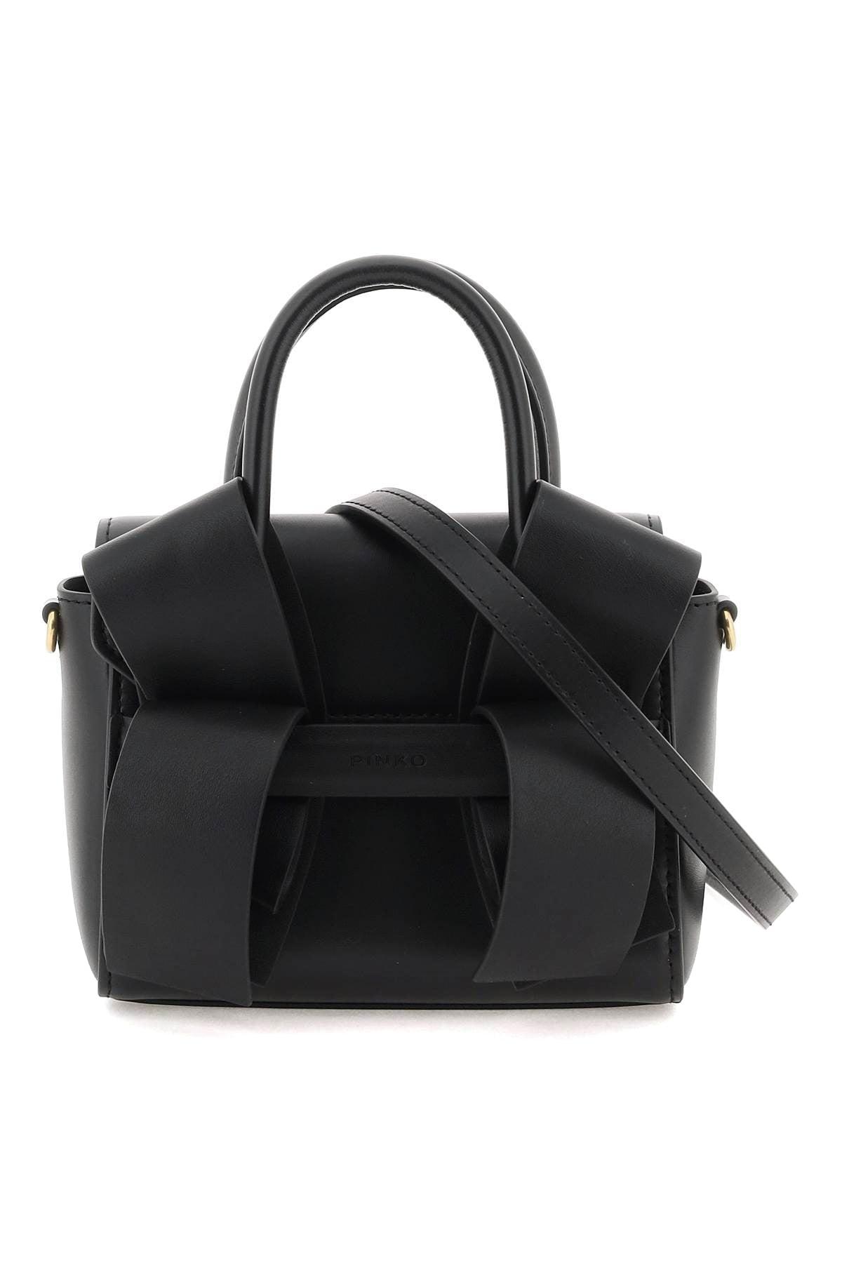 Pinko Aika Baby Purse With Ribbon Inserts in Black | Lyst 