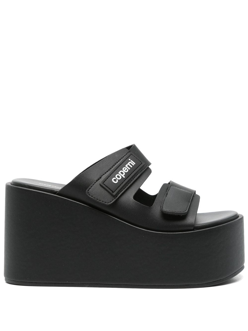 【関税込み】Patch Sandals - Coperni - Leather - Black/Brown Patch Wedge Sandal – Coperni