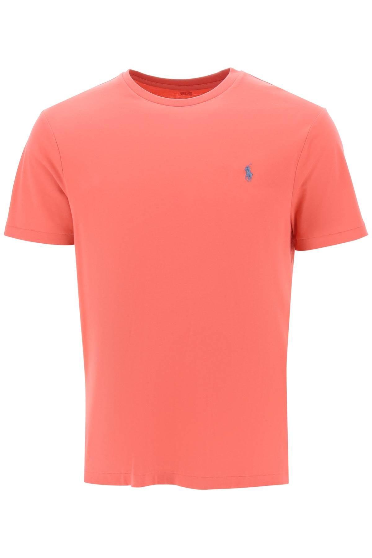 Custom Slim Fit T -Shirt mit Logo Polo Ralph Lauren de hombre de color Rosa  | Lyst