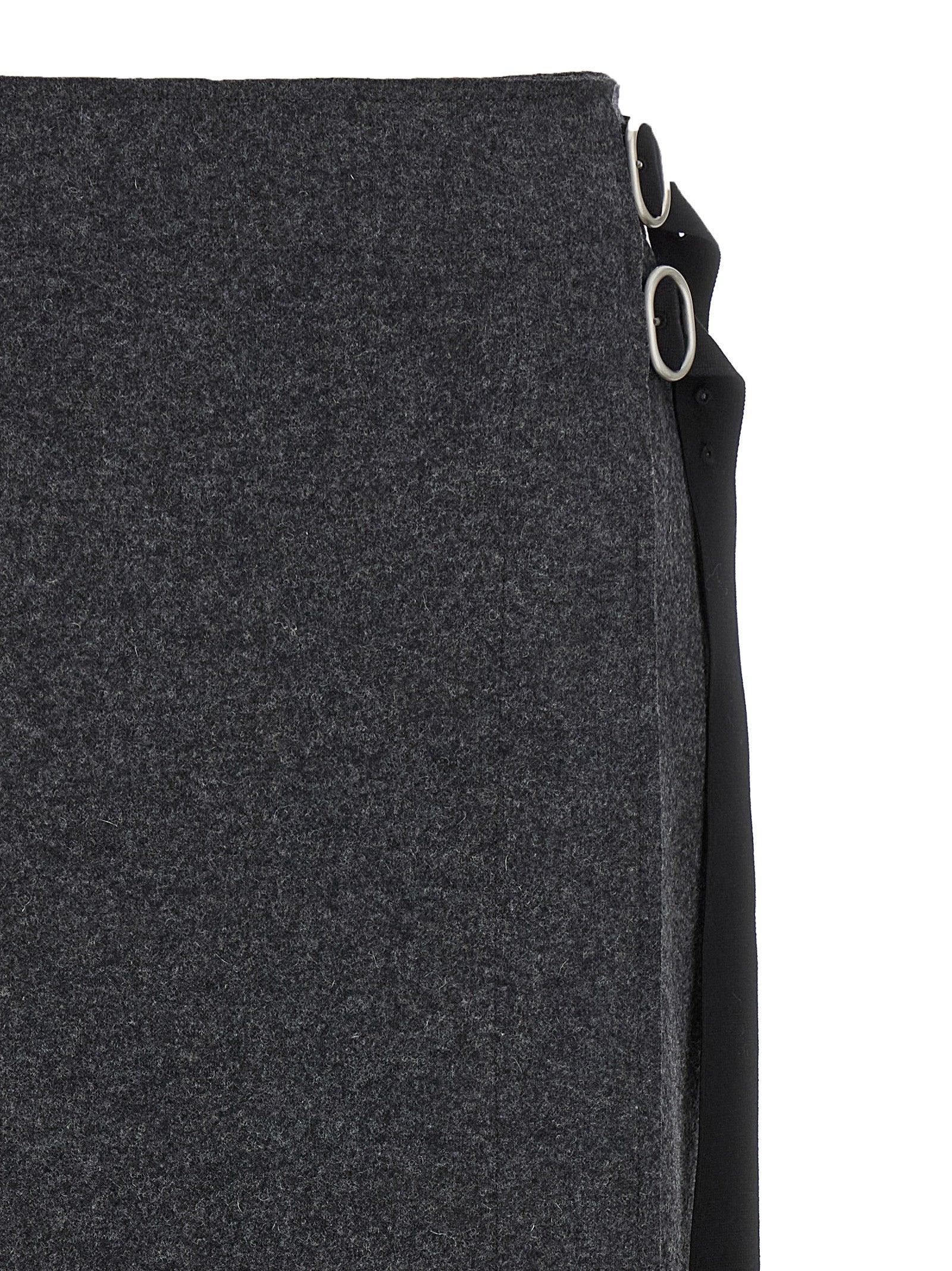 スカート Jil Sander Flared Wool Skirt With Discreet Zipper Closure Jil Sander Flared Wool Skirt With Discreet Zipper Closure