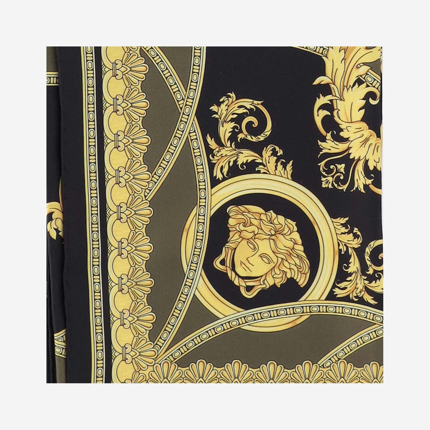 Versace Silk Scarf La Coupe Des Dieux in Metallic Lyst
