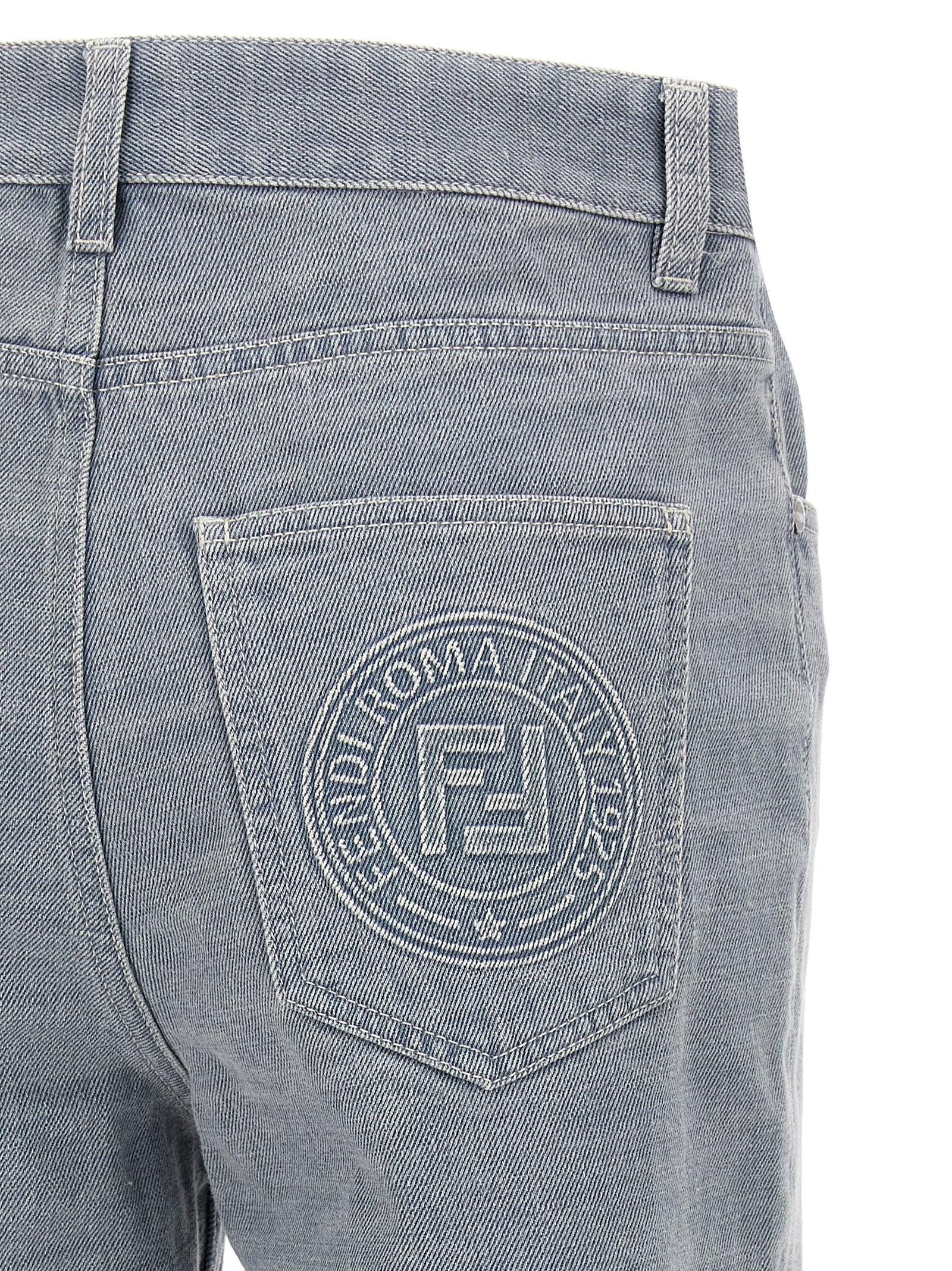 デニム・ジーパン FENDI 'Go-To' jeans Gray Fendi 'Go-To' Jeans in Gray | Lyst
