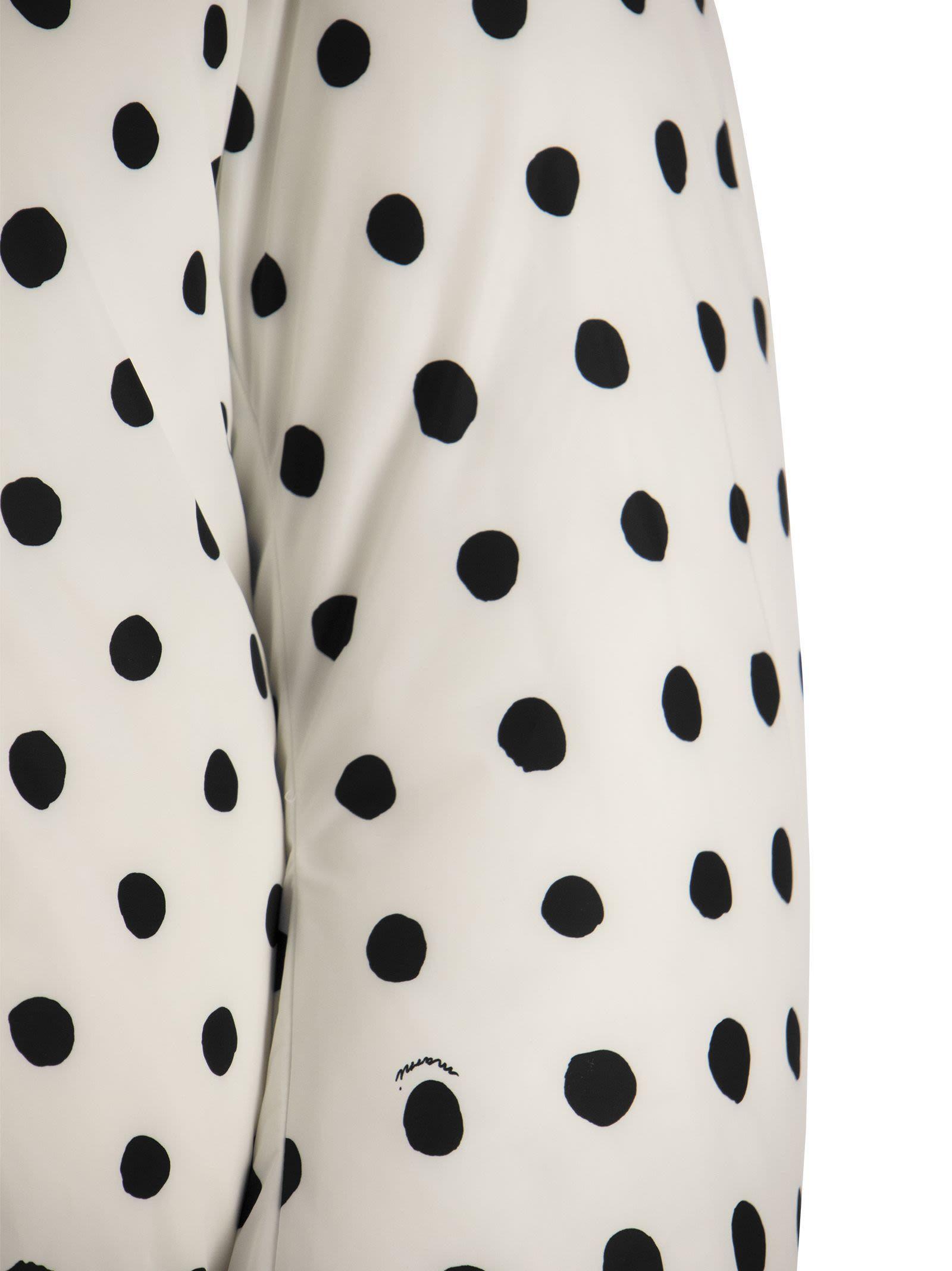 Marni polka-dot quilted jacket - White