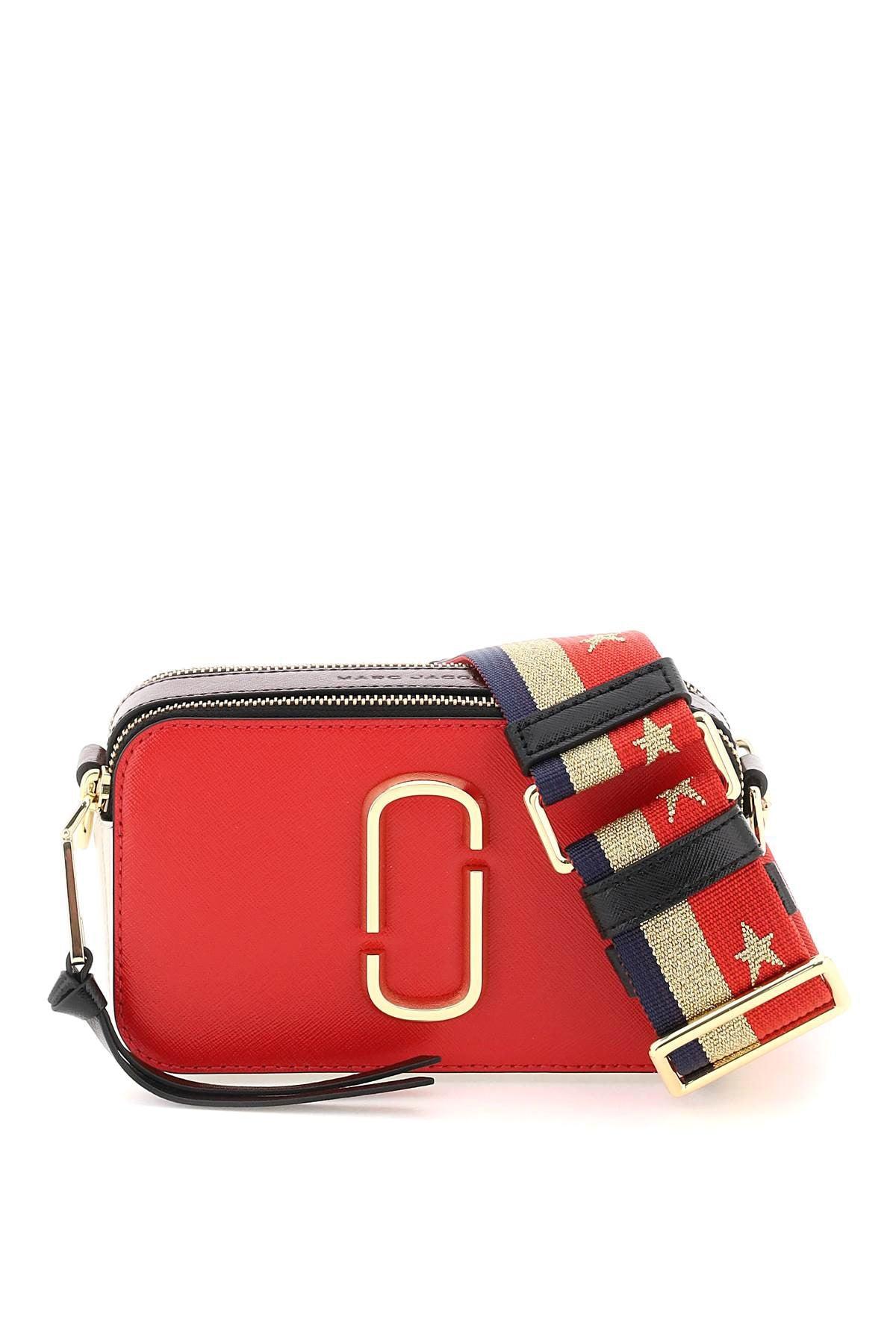 Marc Jacobs White and Red Snapshot Bag
