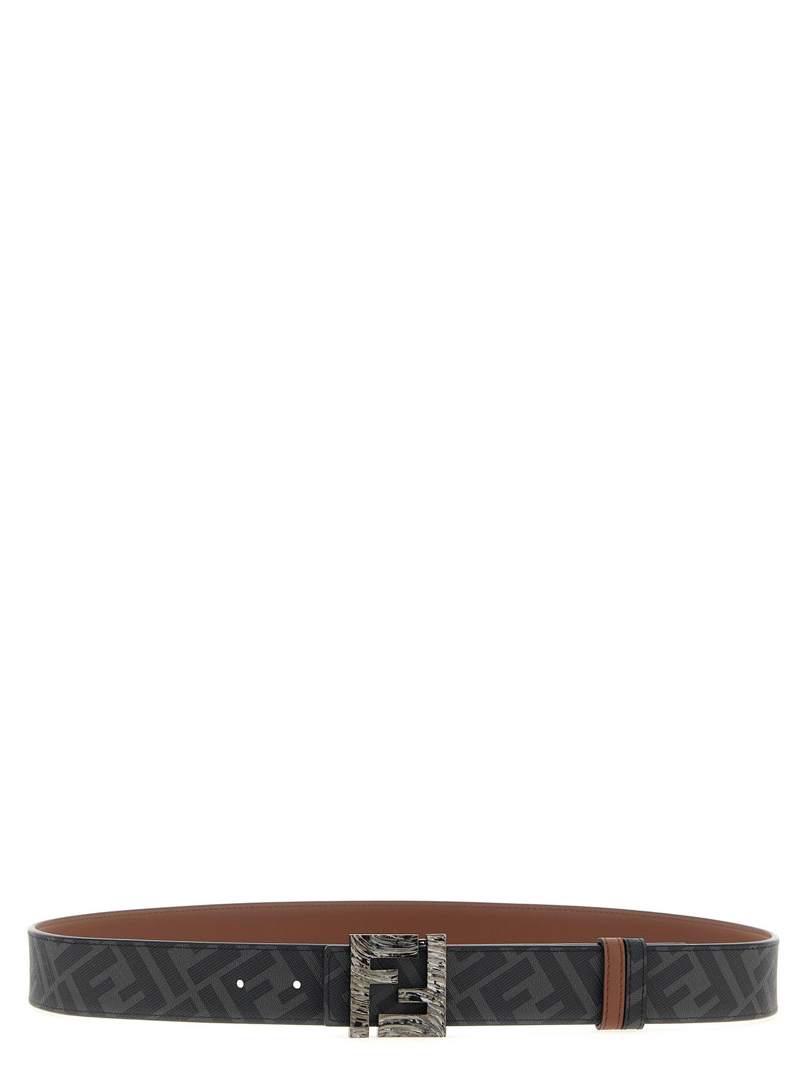 Fendi 'Squared Ff' Reversible Belt in White for Men Lyst UK