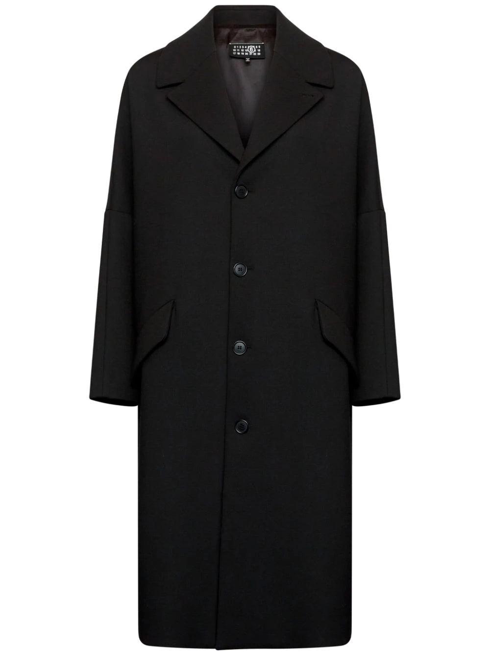 MM6 by Maison Martin Margiela Single-Breasted Jacket in Black | Lyst