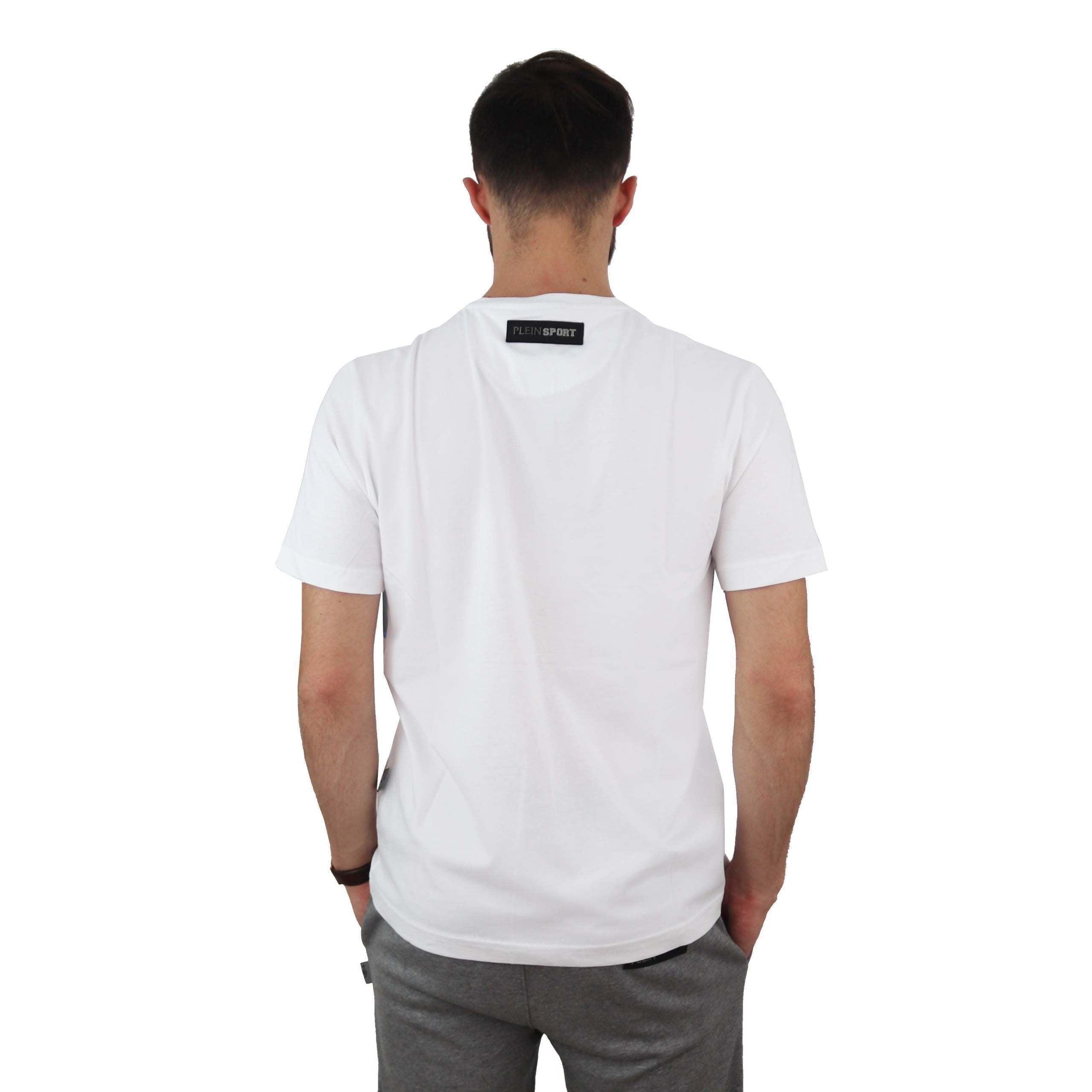 Mens Clothing T-shirts Short sleeve t-shirts Philipp Plein Cotton Tips113 01 White T-shirt for Men 