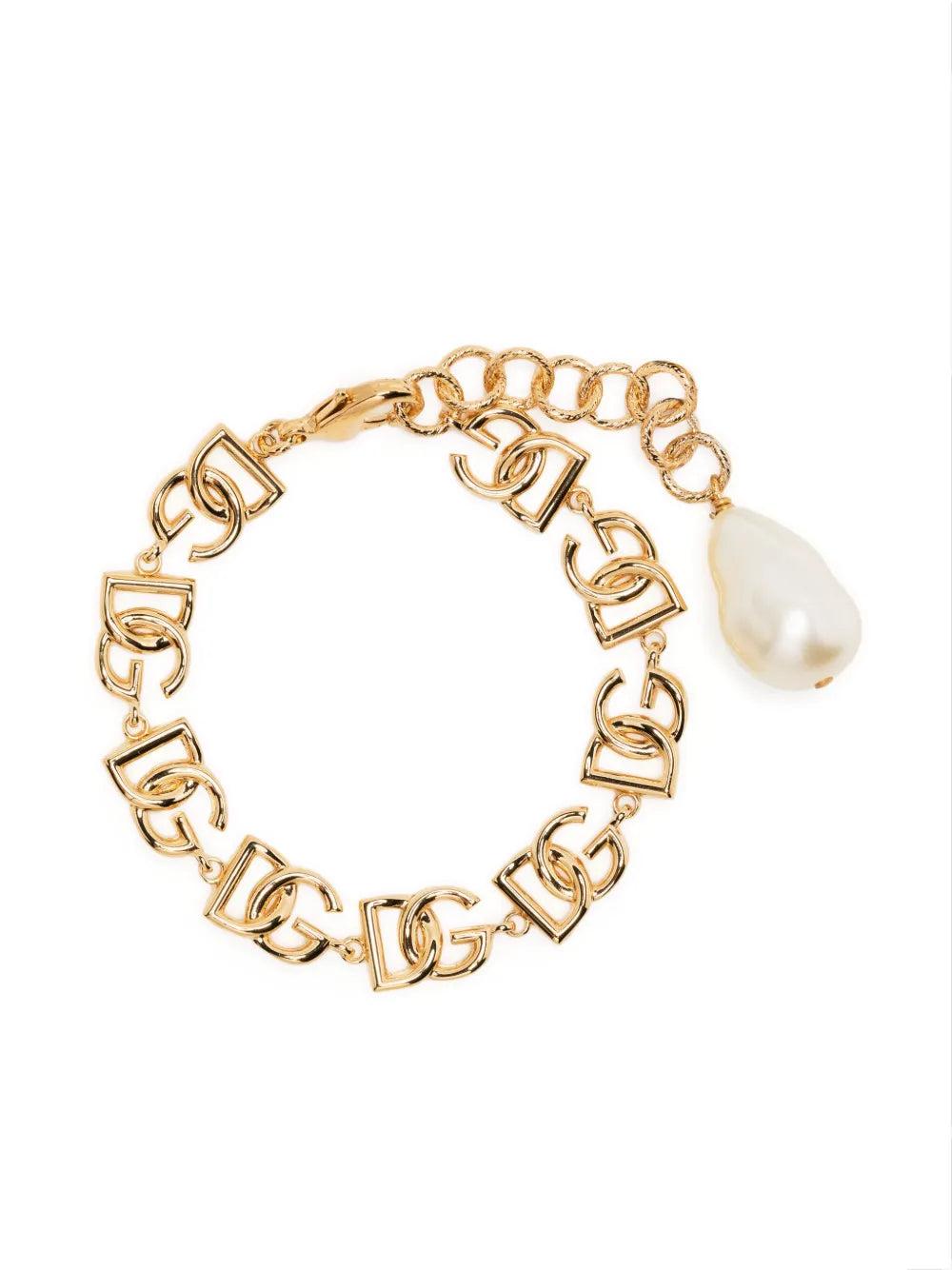 胸キュンアイテム【Dolce & Gabbana】Logo Embellished Bracelet