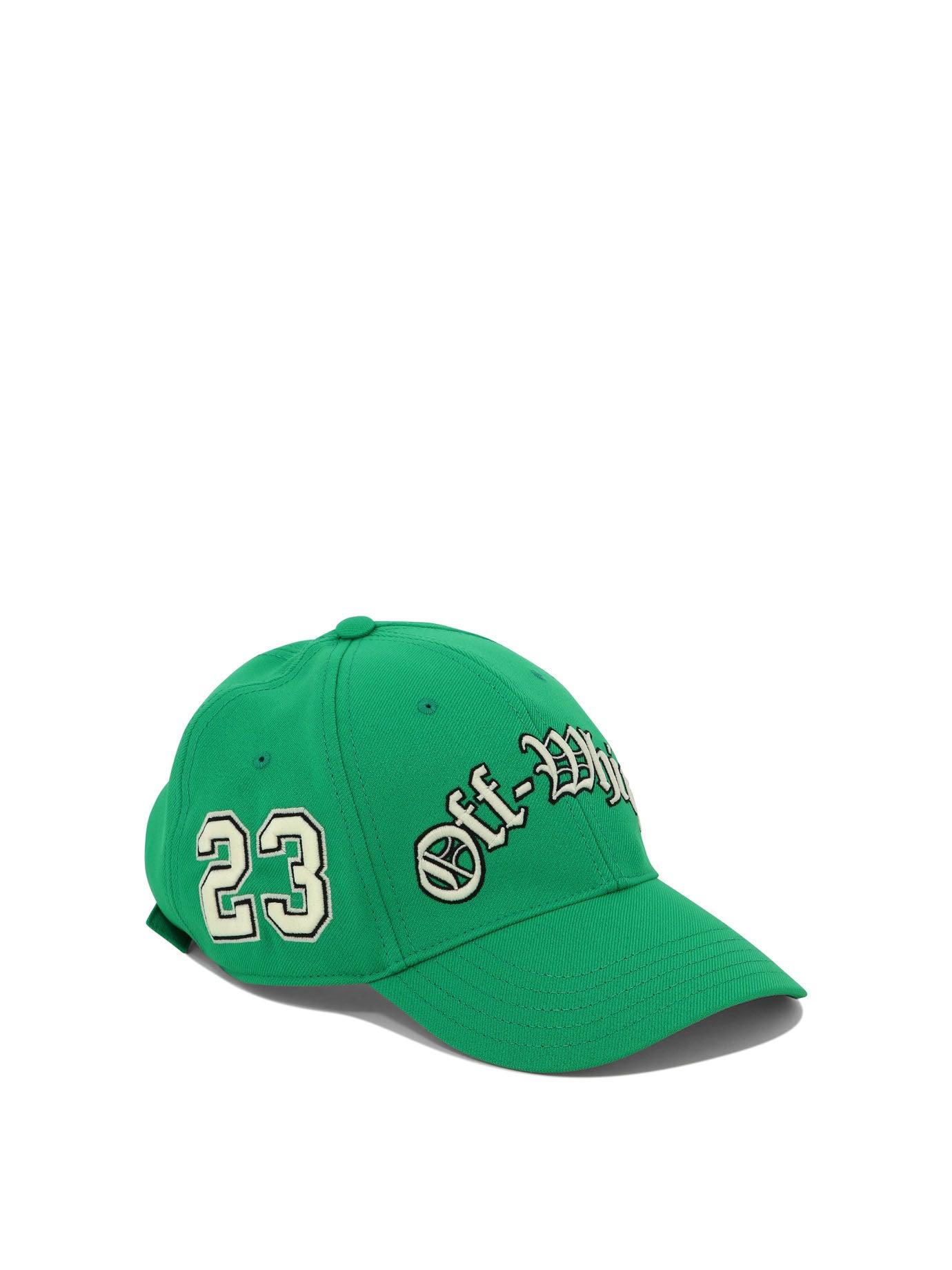 Off-White c/o Virgil Abloh Multi Logos Baseball Cap in Green 