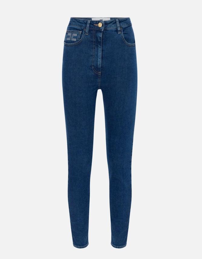 デニム・ジーパン ELISABETTA FRANCHI Woman Jeans Gnawed Blue PJ86I 192 ELISABETTA FRANCHI: Pants woman - Gnawed Blue | Elisabetta