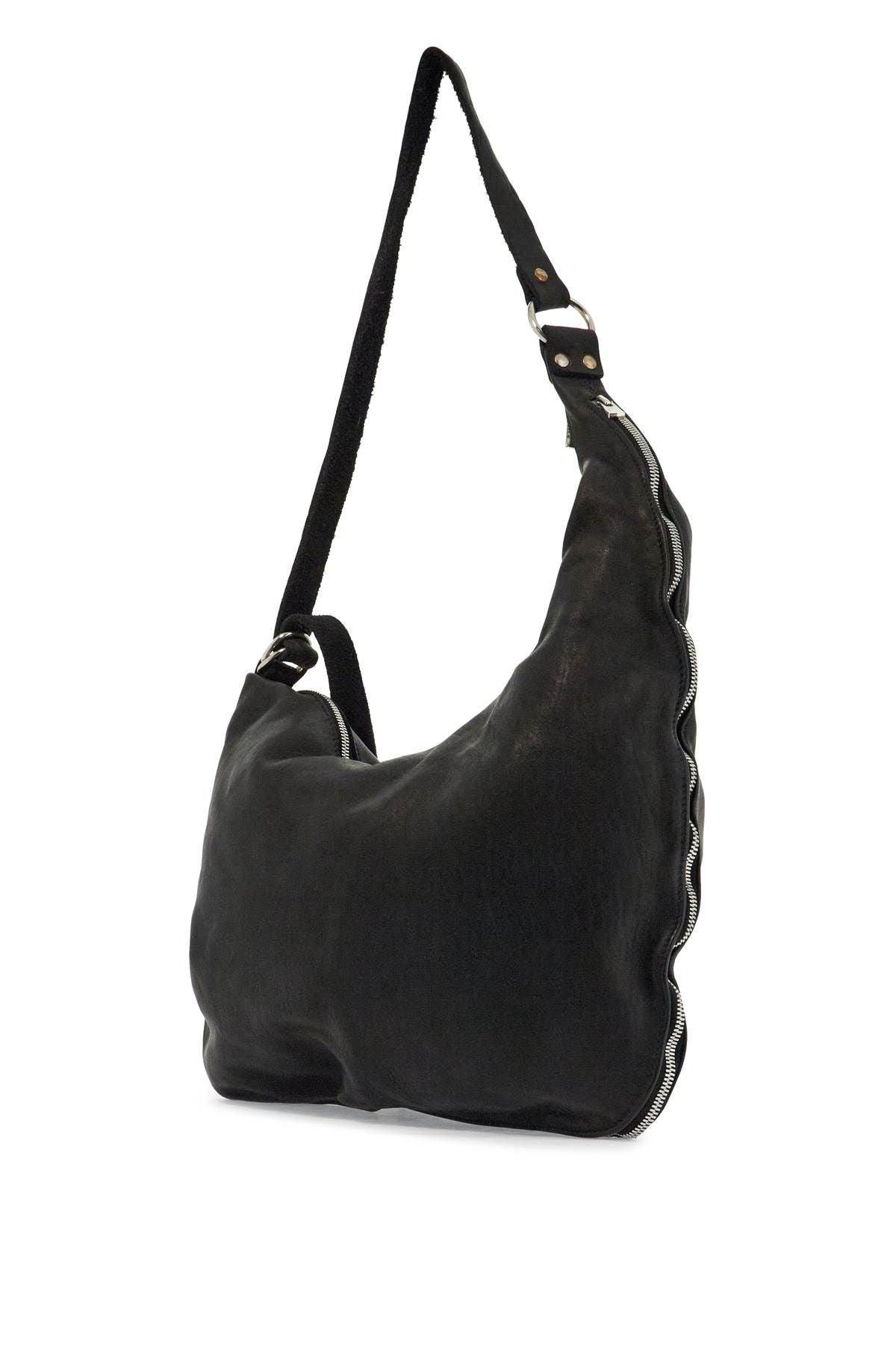 Guidi Horse Leather Crossbody Bag With Zip in Black for Men | Lyst