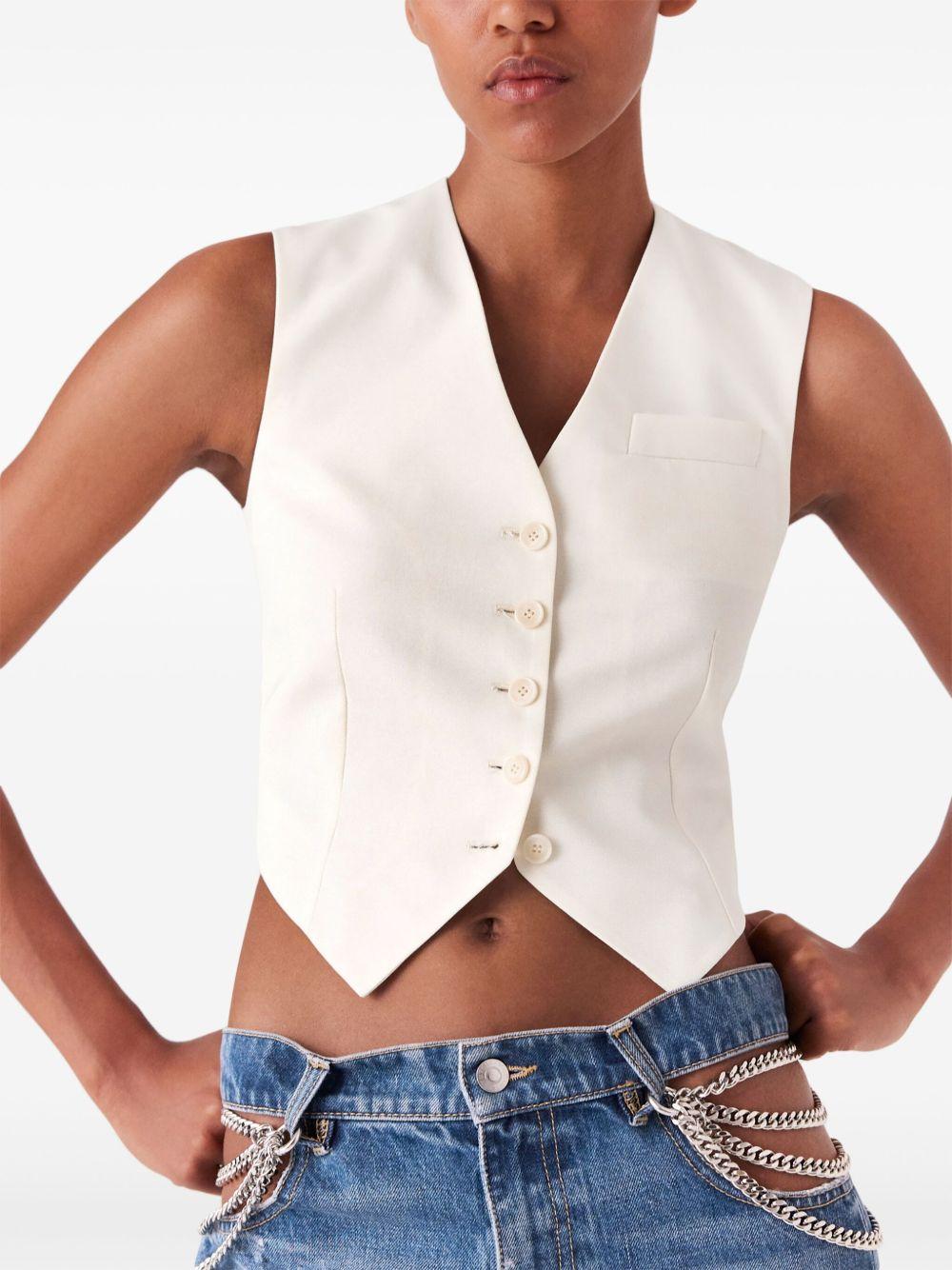 アウターその他 STELLA MCCARTNEY Woman Waistcoat Beige 6900043CU704 9200 Stella McCartney Waistcoats and gilets for Women | Online