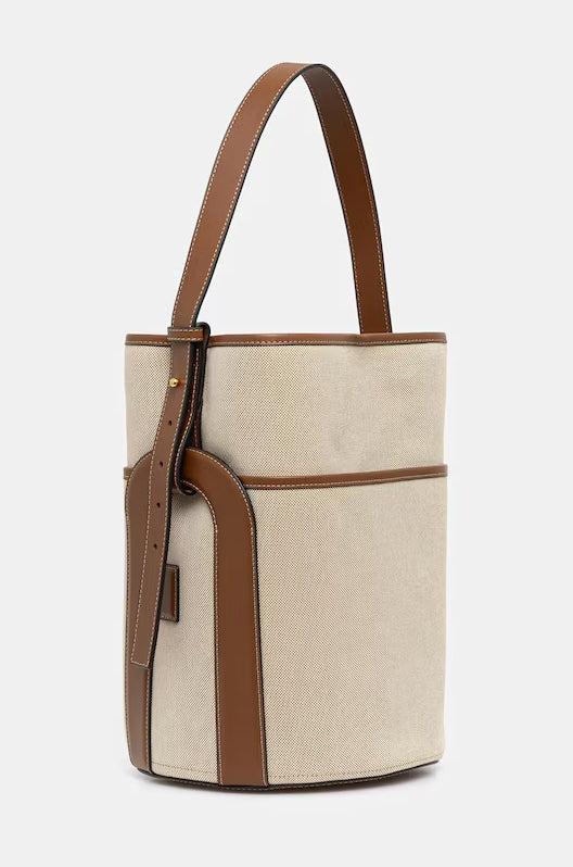 Furla Lido M Bucket Bag in Natural | Lyst