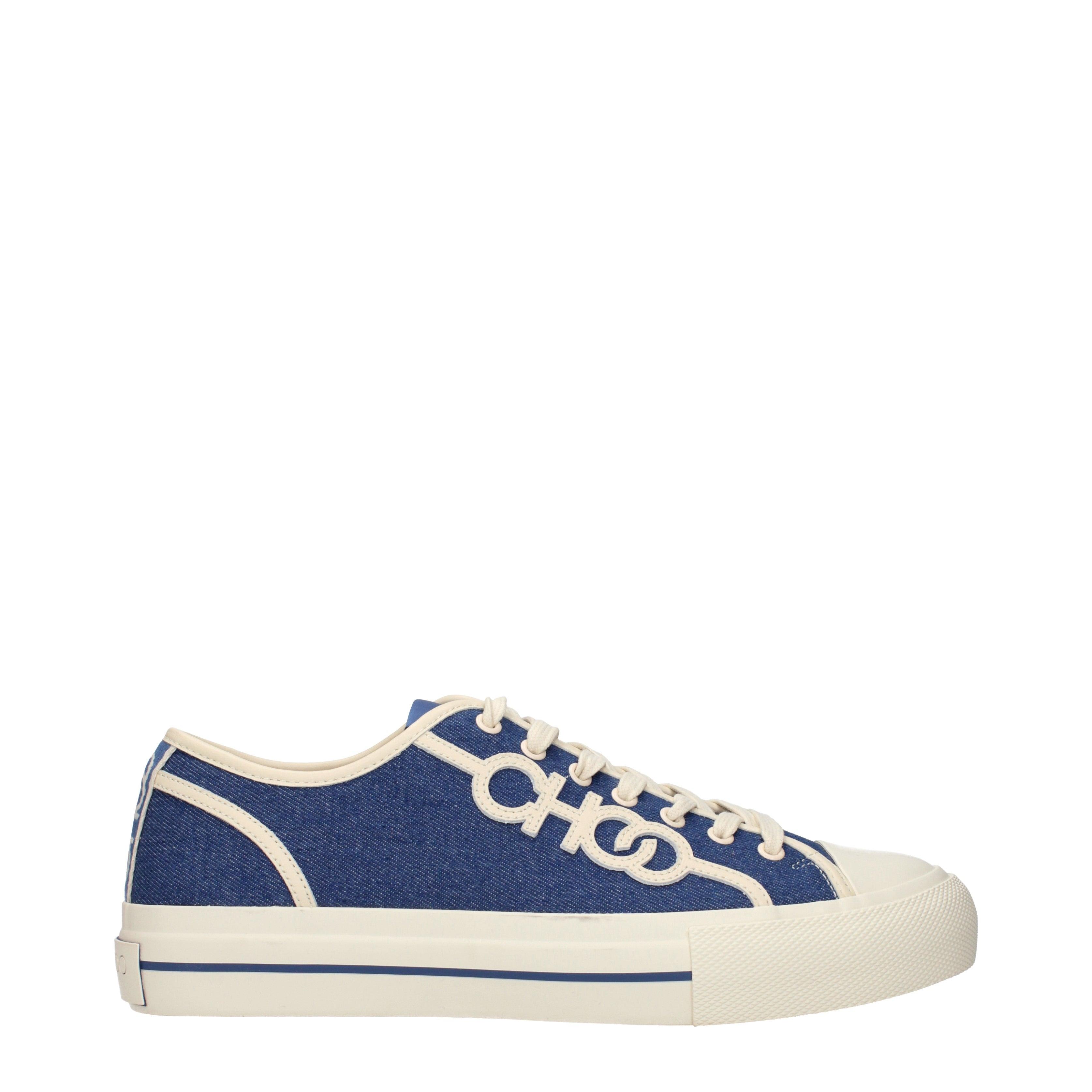 Jimmy Choo Fenix Sneakers/Denim Fabric in Blue for Men | Lyst