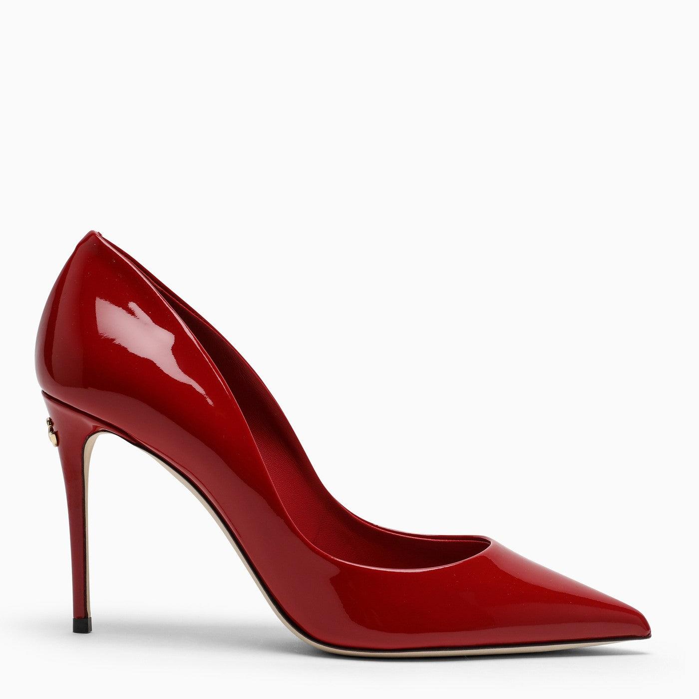 Dolce & Gabbana Red Patent Leather High Heels | Lyst