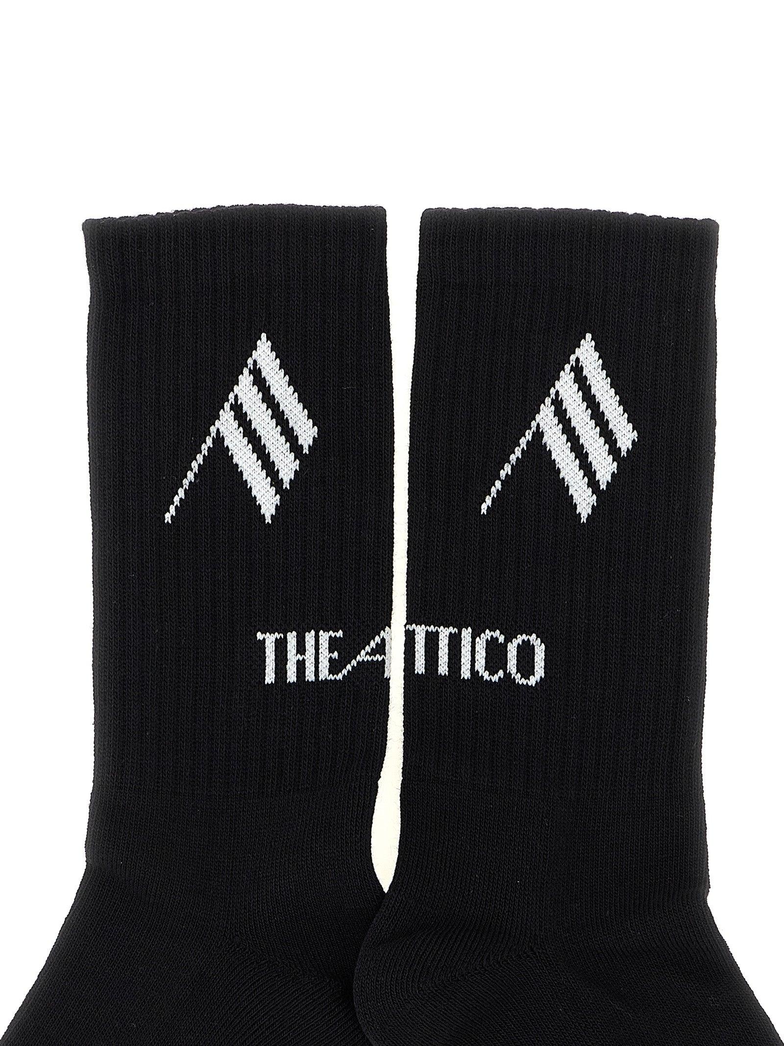 タイツ・ソックス THE ATTICO SS25 Logo socks (250WCAK00022 742) The Attico Socks for Women | Online Sale up to 69% off | Lyst