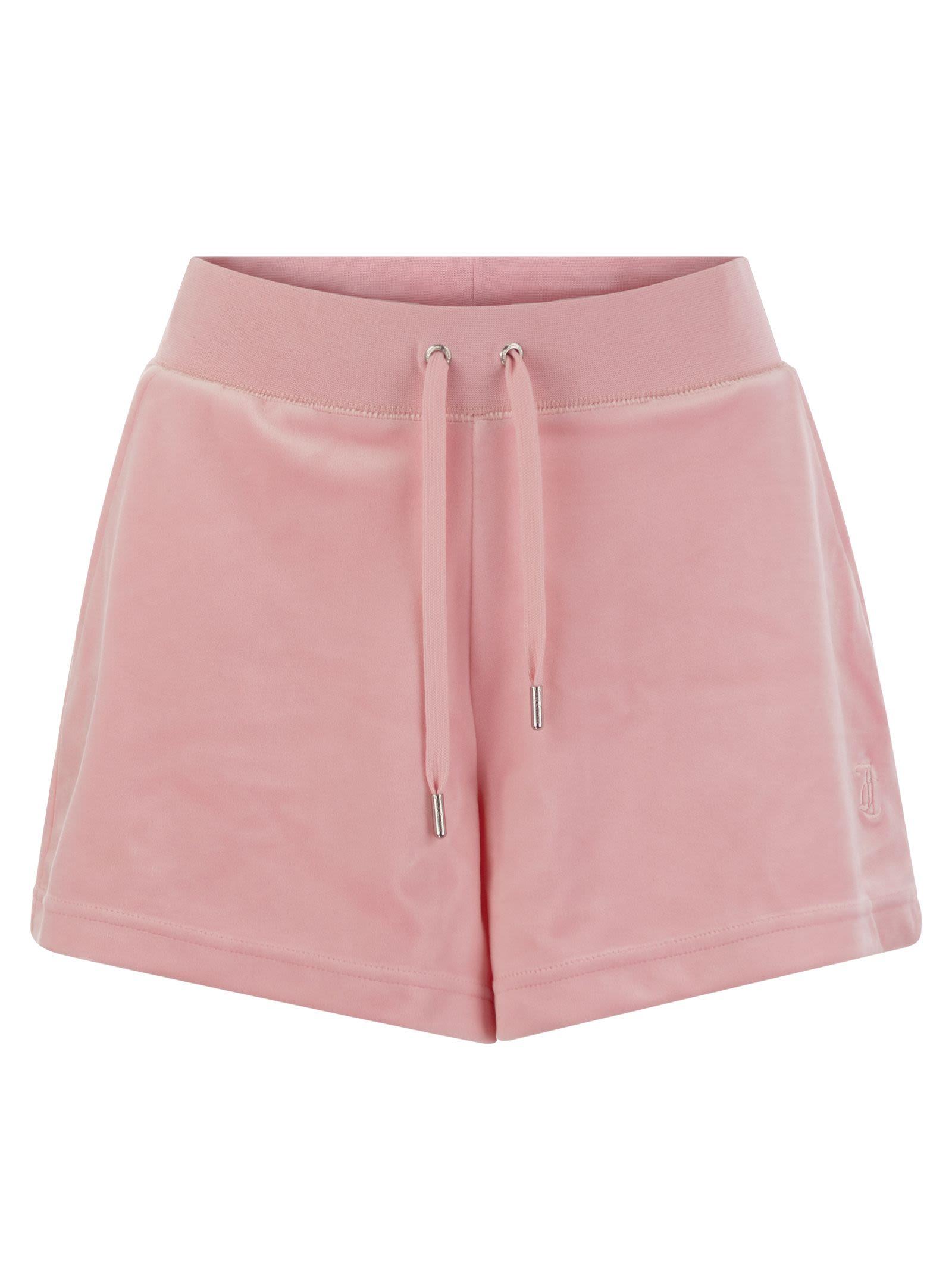 Juicy Couture Velour Shorts in Pink Lyst UK