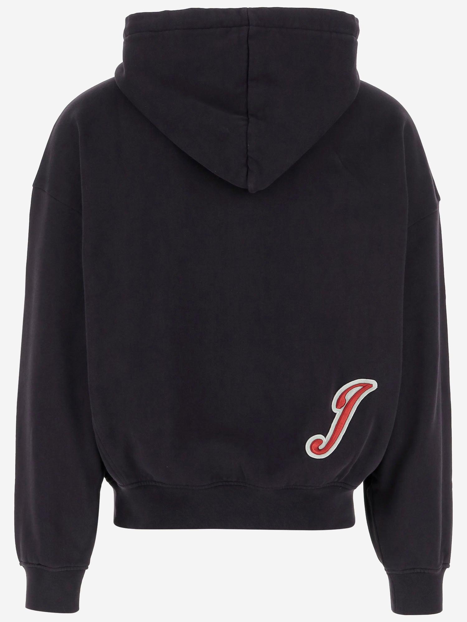 パーカー・フーディ Jacquemus Drawstring Hood Cotton Sweatshirt With Varsity 0400022158348_DARKGREEN?wid=