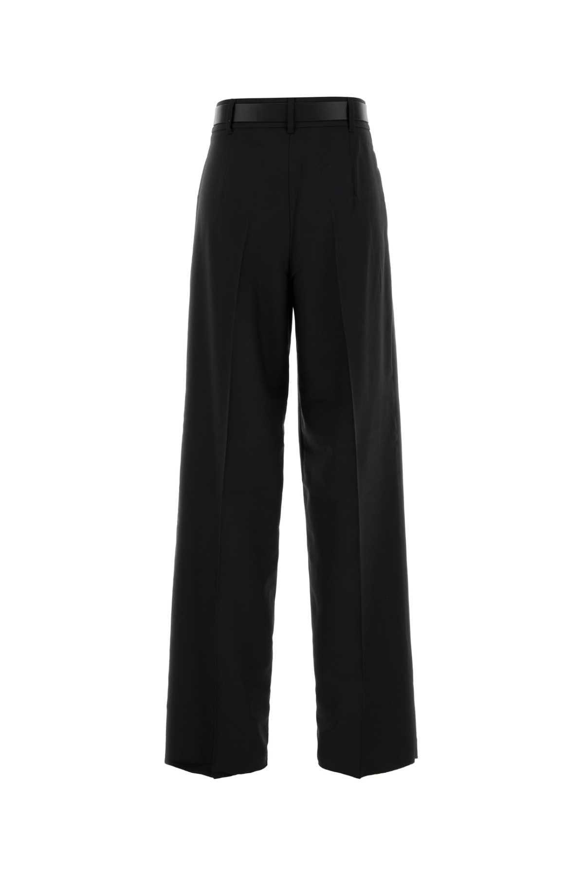 パンツ Mm Studio Black Gabardine Juanita Pant MM STUDIO Straight-leg pants for Women | Online Sale up to