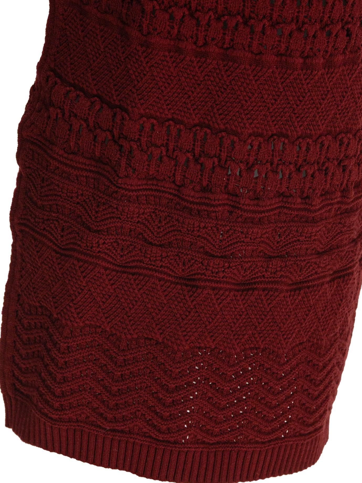Elie Saab Cut-Out Knit Skirt in Red | Lyst Australia