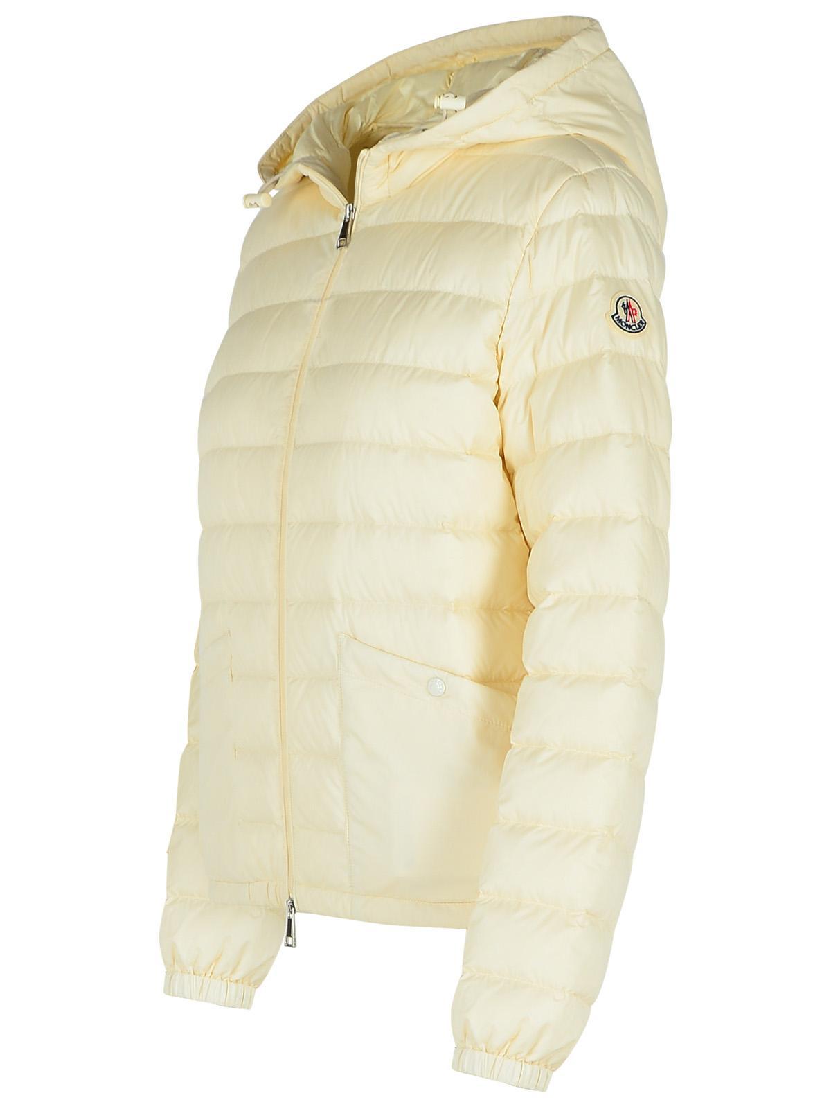 【関税＆送料込み】Moncler 'Hede' Ivory Nylon Down Jacket moncler-Beige-Hede-Hooded-