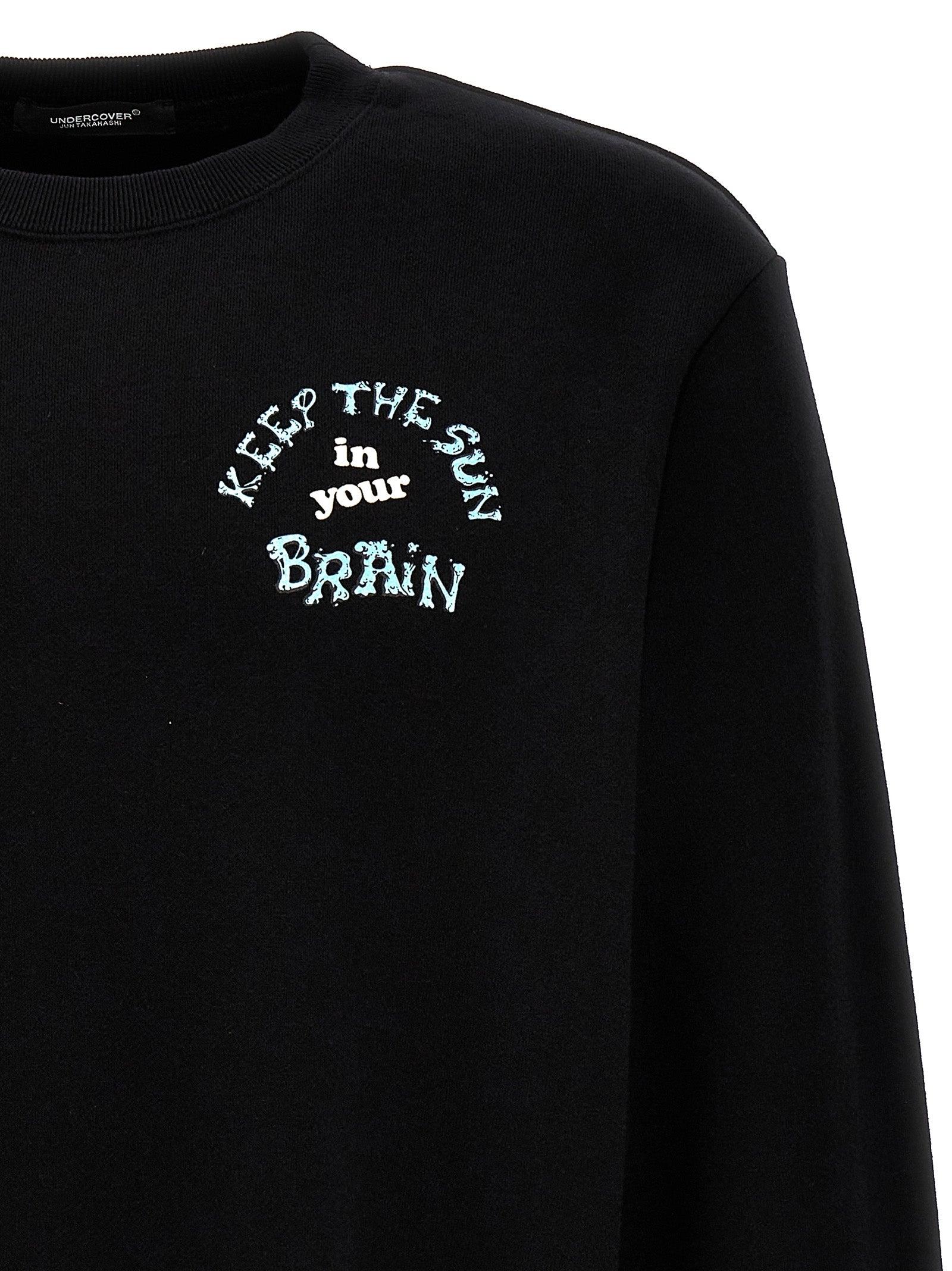 スウェット・トレーナー UNDERCOVER 'Keep The Sun In Your Brain' sweatshirt Black Undercover 'keep The Sun In Your Brain' Sweatshirt in het