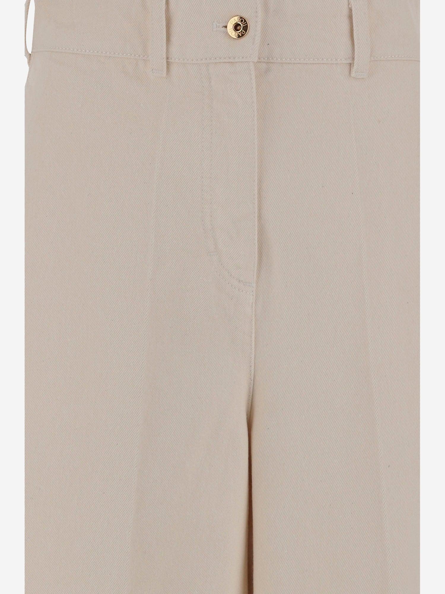 Patou Cotton Short Pants With Logo in Natural | Lyst UK