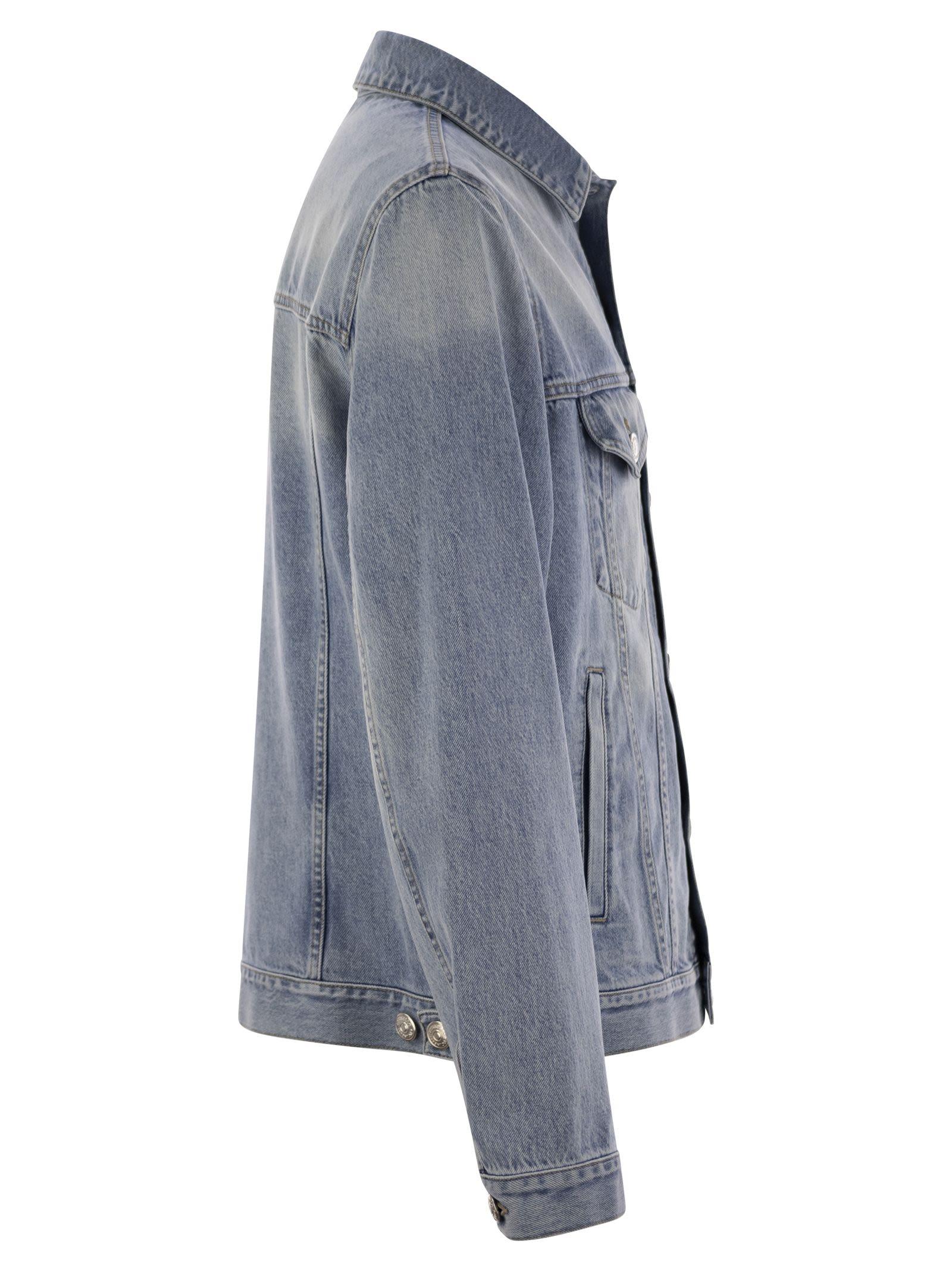 Brunello Cucinelli Four-Pocket Denim Jacket in Blue for Men