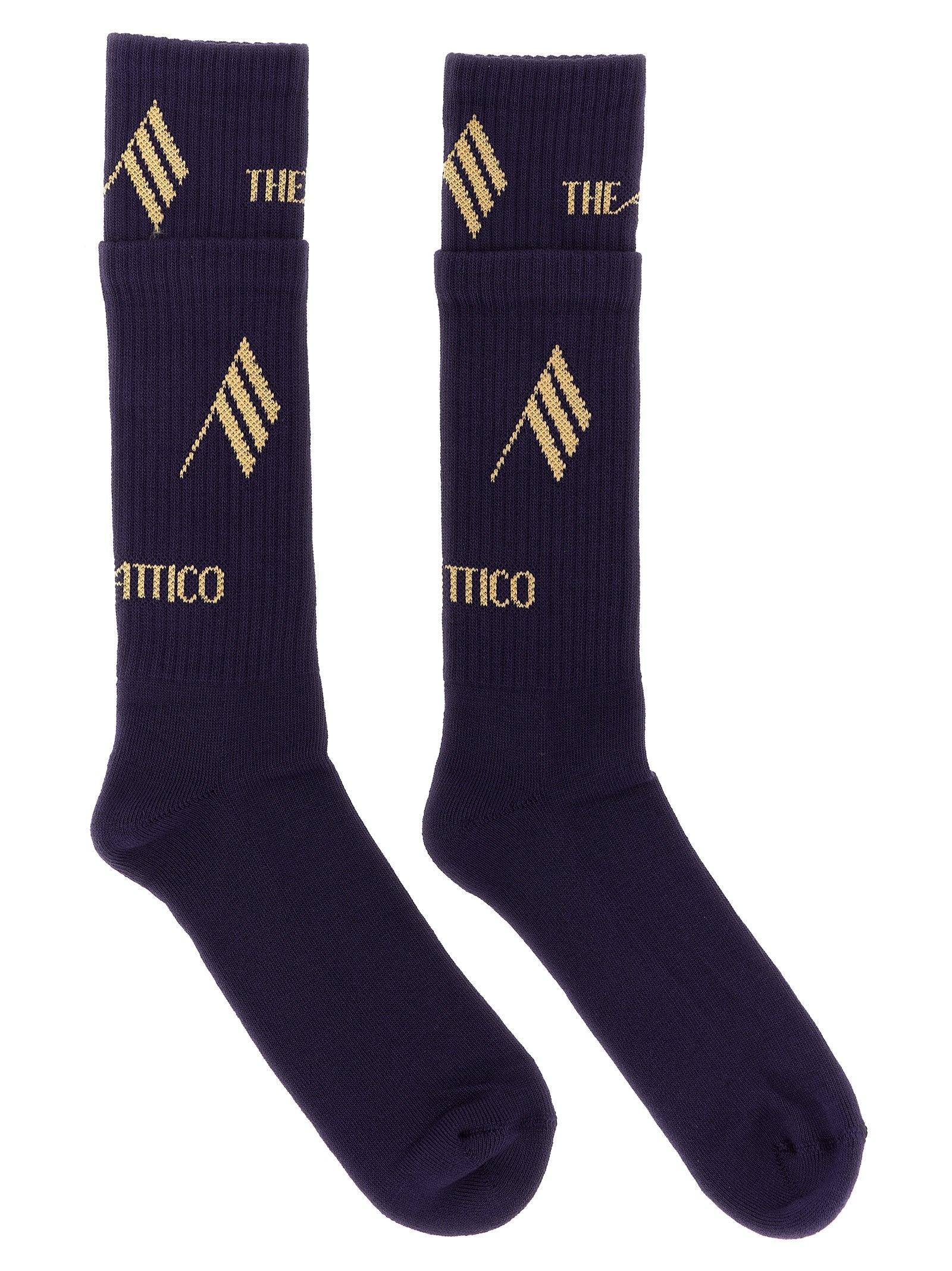 タイツ・ソックス THE ATTICO SS25 Logo socks (250WCAK00022 742) The Attico Socks for Women | Online Sale up to 69% off | Lyst