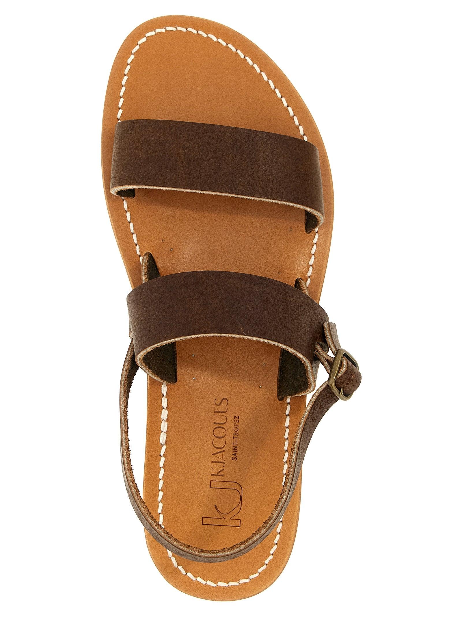 サンダル KJACQUES Men Sandals AMABIEHMIELCNC PULCAFE BROWN K. Jacques Leather sandals for Men | Online Sale up to 60