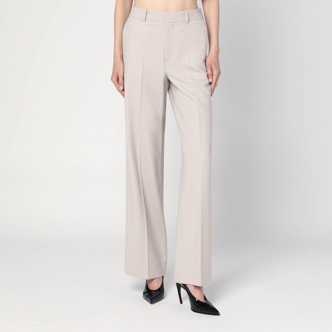 パンツ Victoria Beckham Pumice Classic Straight Leg Trousers Classic Straight Leg Trouser In Pumice – Victoria Beckham Inc