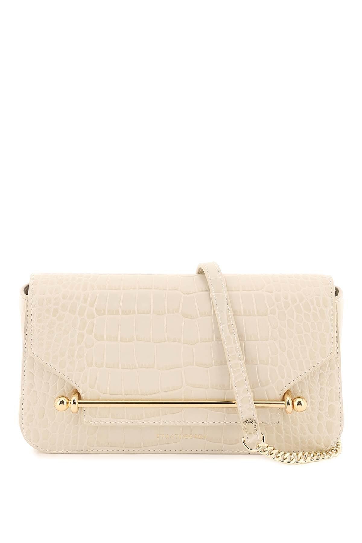 Strathberry East/west Baguette Bag in Natural | Lyst