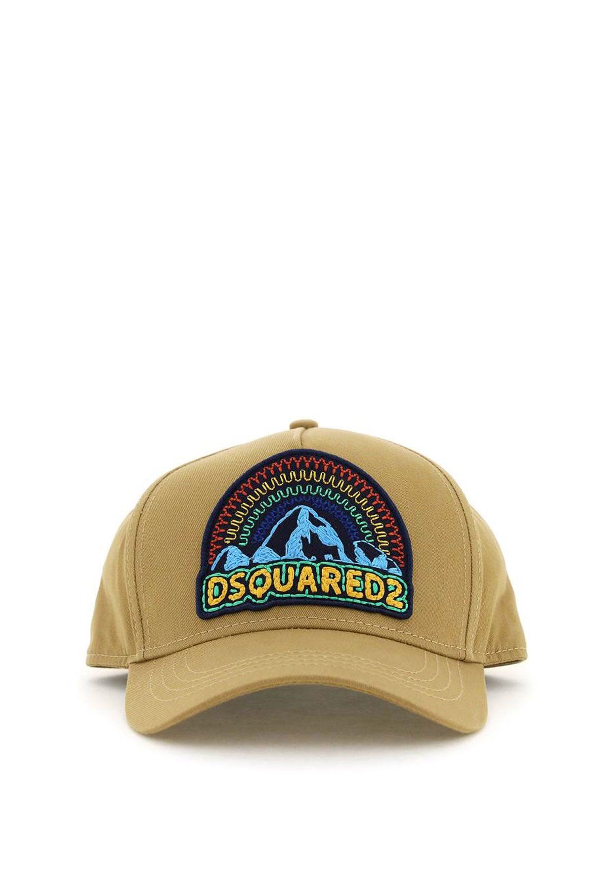 DSquared² Baseball Cap With Embroidered Logo Patch in Blue for Men | Lyst