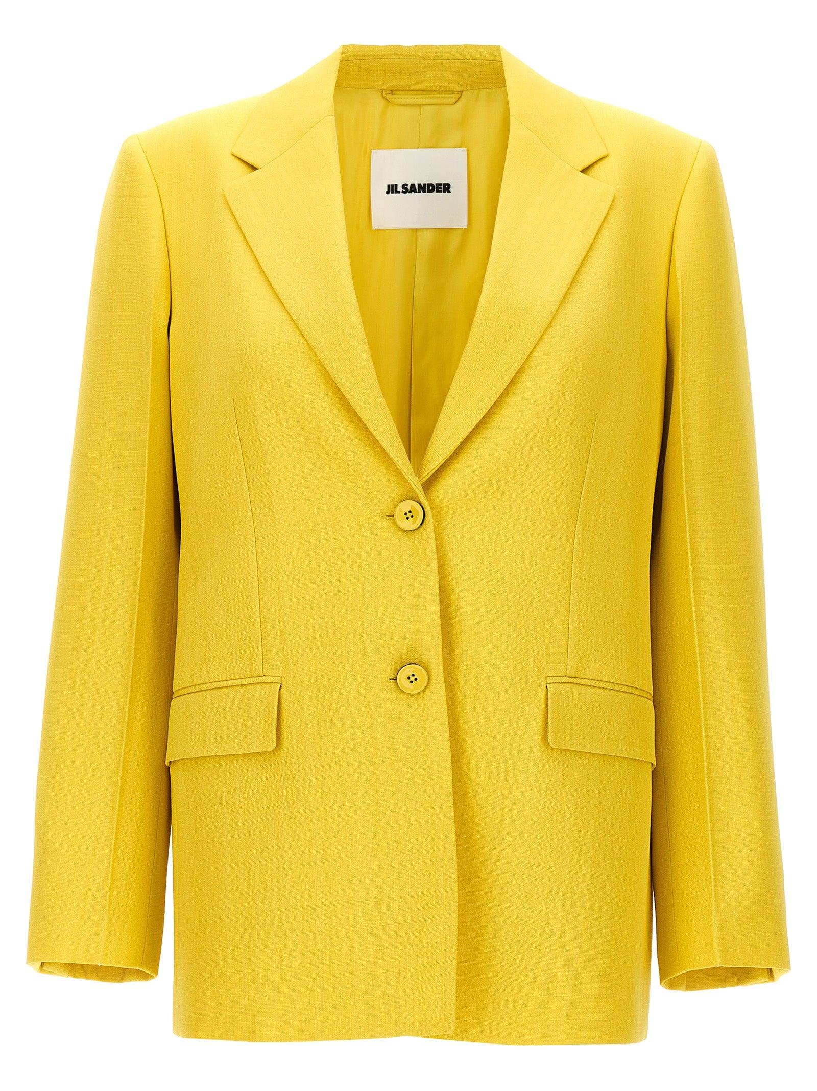 【24SS】JIL SANDER_woman / ルーズフィット ブレザー / Yellow 24SS】JIL SANDER_woman / ルーズフィット ブレザー / Yellow