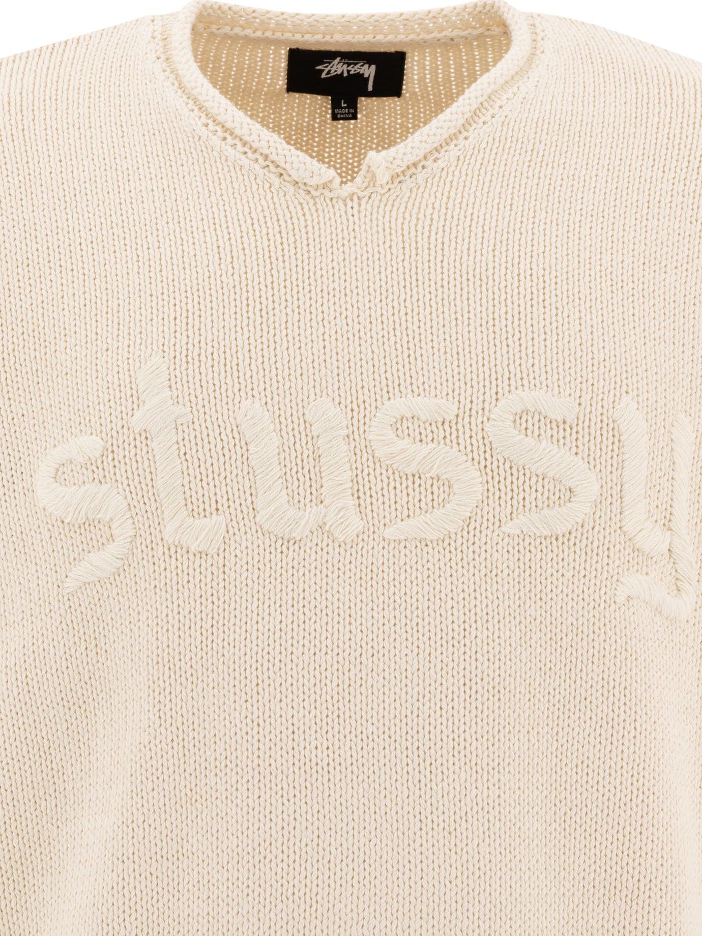 Stussy V-Neck Sweater With Logo in Natural for Men | Lyst UK Stussy V-Neck Sweater With Logo in Natural for Men | Lyst UK