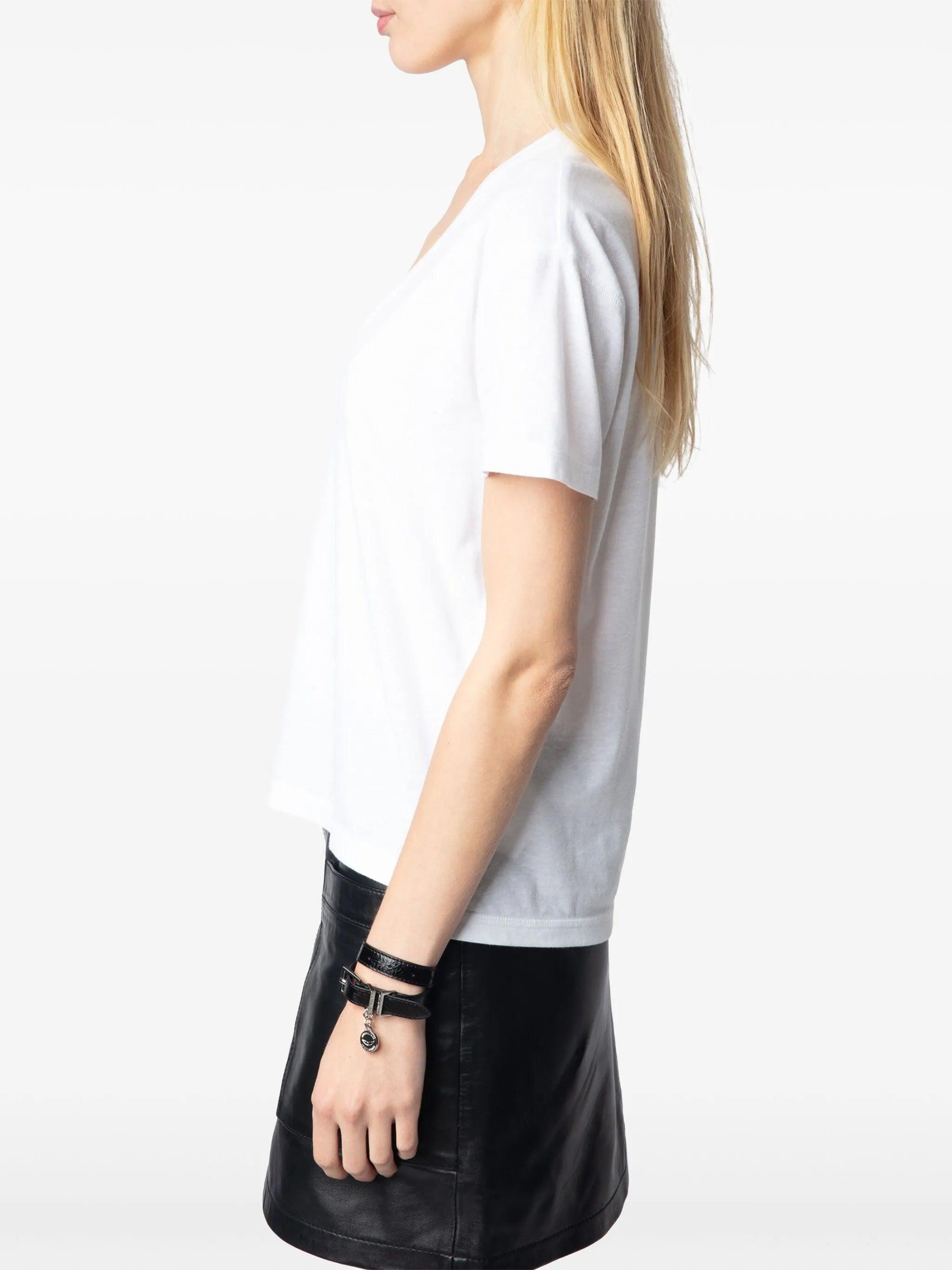 Zadig & Voltaire Marta V Pcl Wings Strass in White | Lyst Zadig & Voltaire Marta V Pcl Wings Strass in White | Lyst