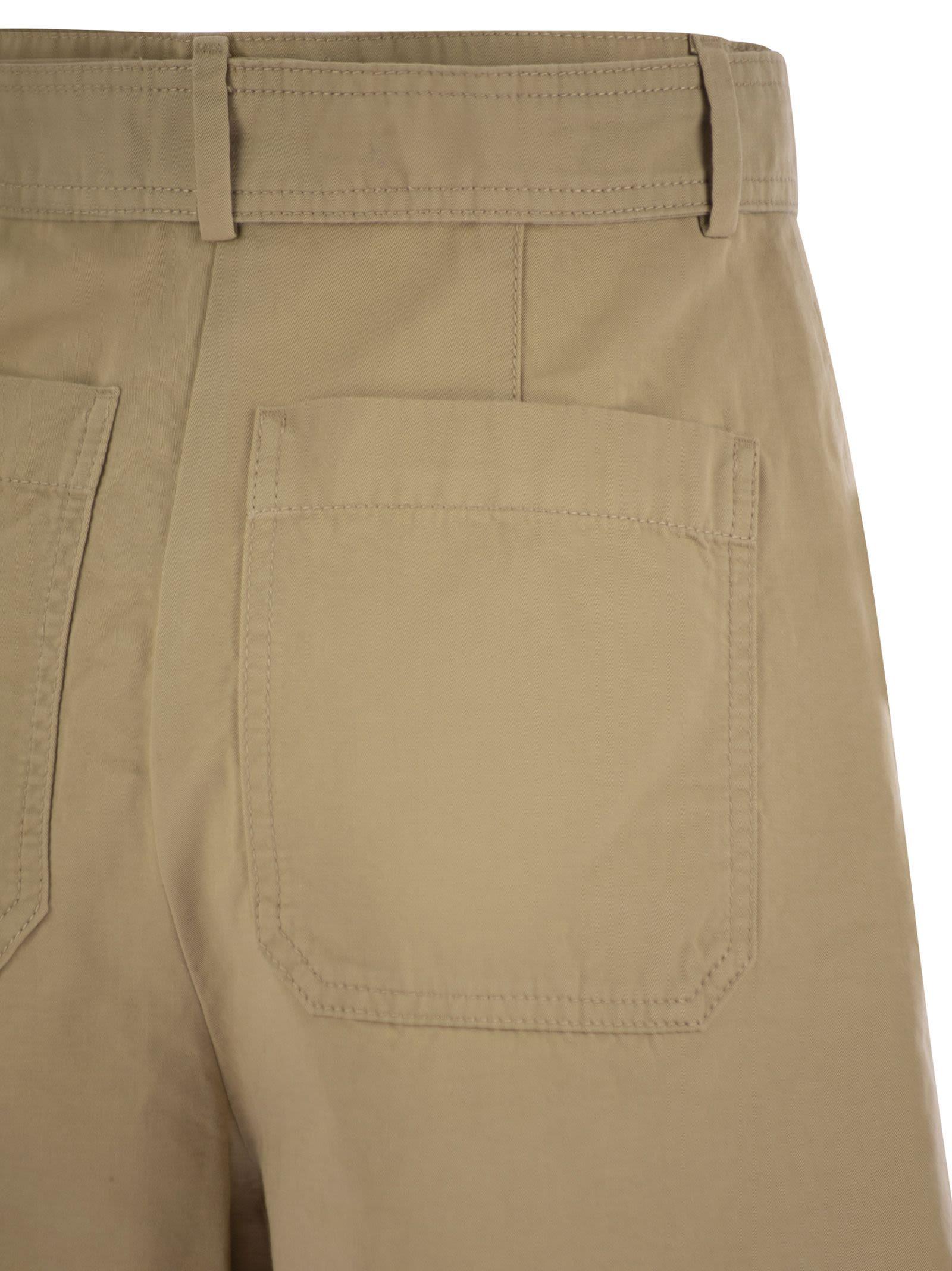 ショートパンツ Weekend Max Mara CIRINO - Cotton and linen Bermuda shorts Cotton and linen Bermuda shorts, navy | Weekend Max Mara
