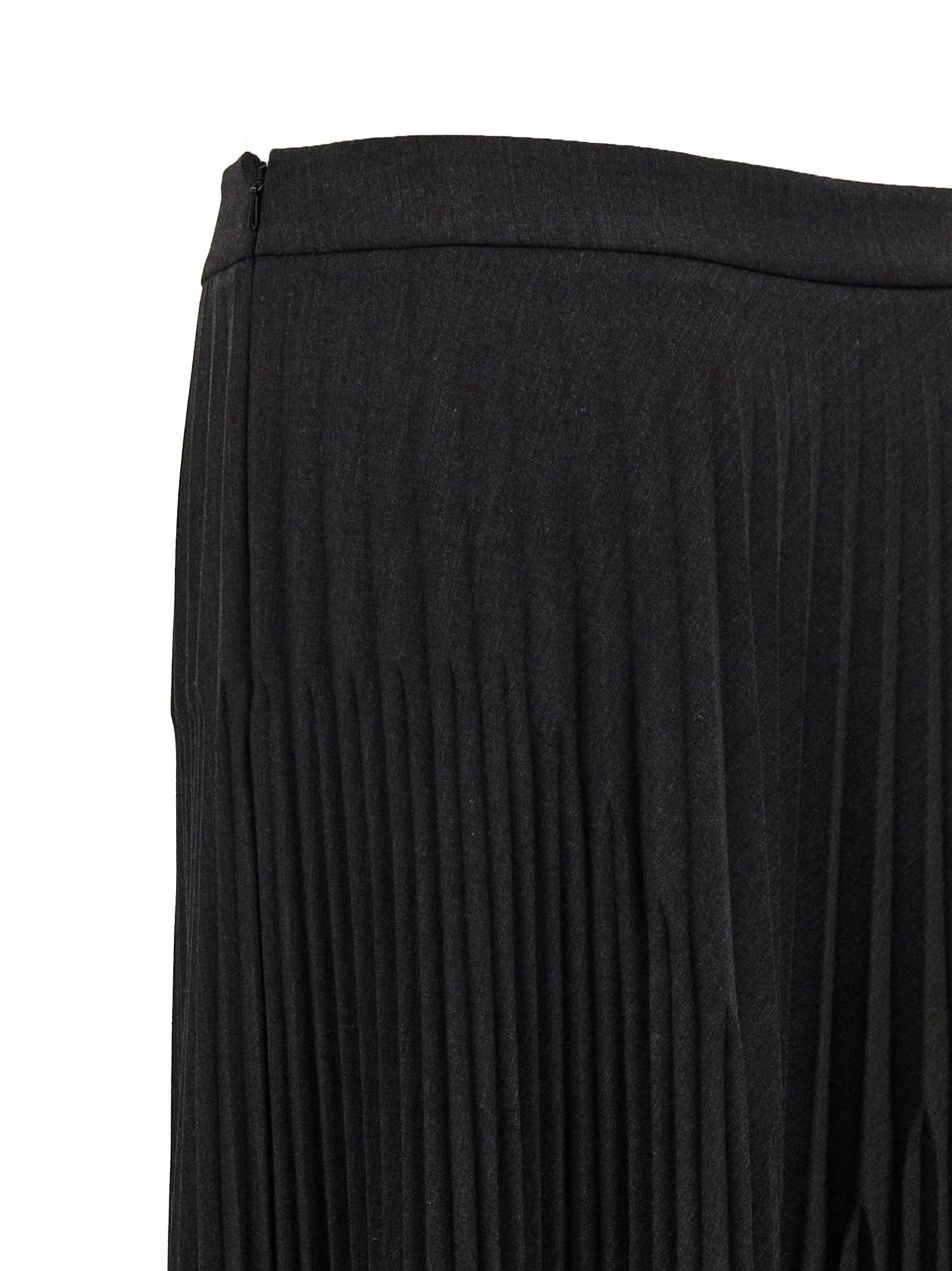 Black pleated skirt arket sale