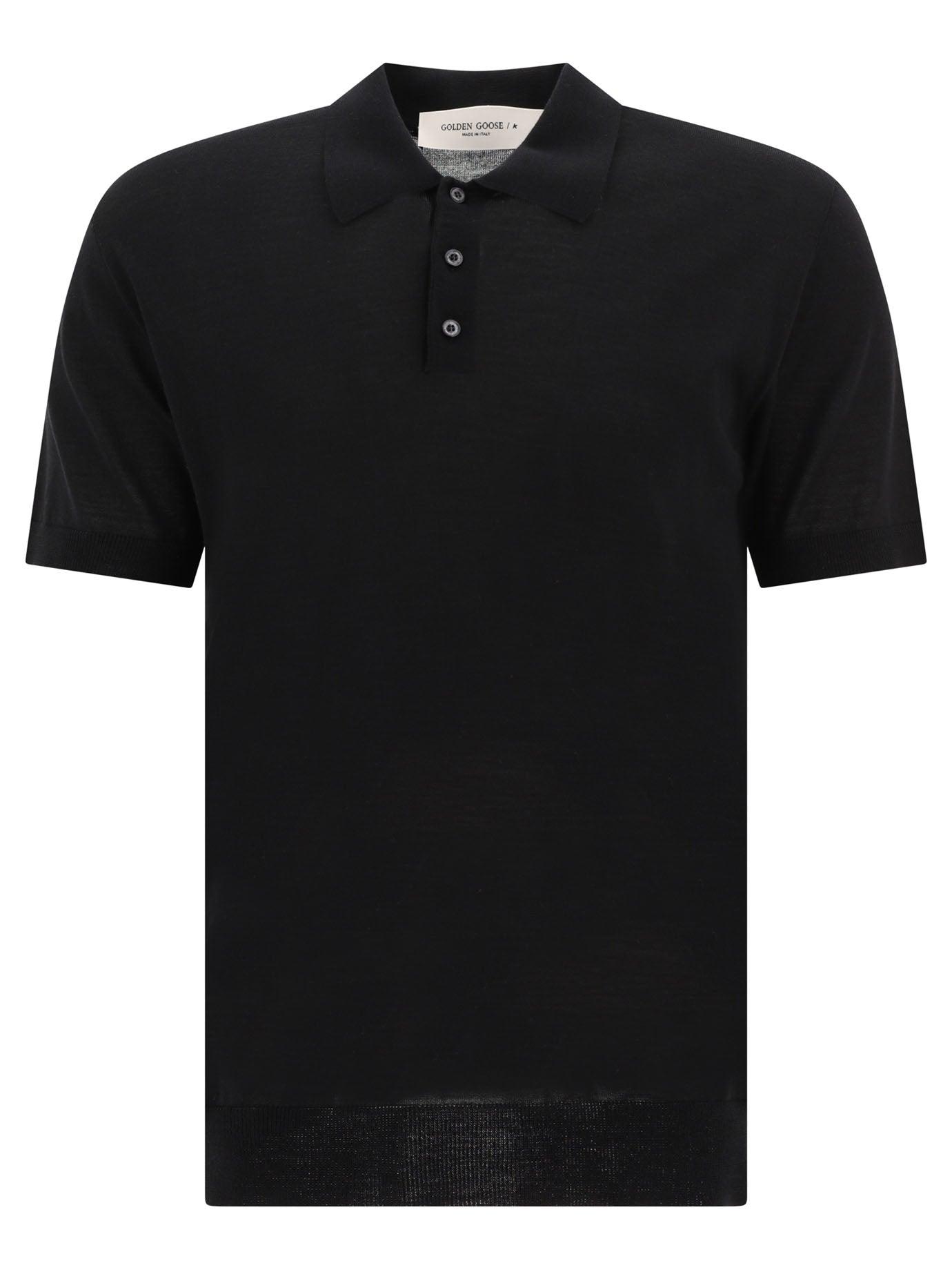 GOLDEN GOOSE Cotton T-shirts and Polos Black SS25【新作】 Golden Goose T-Shirts And Polos in Black for Men | Lyst UK