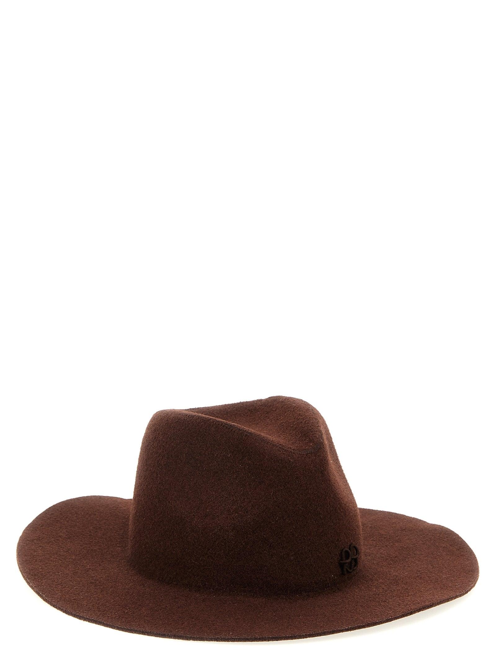 ハット RUSLAN BAGINSKIY Woman Hat Brown HODWPFLT BROWN Ruslan Baginskiy Striped Baker Boy Cap | Brown | FARFETCH