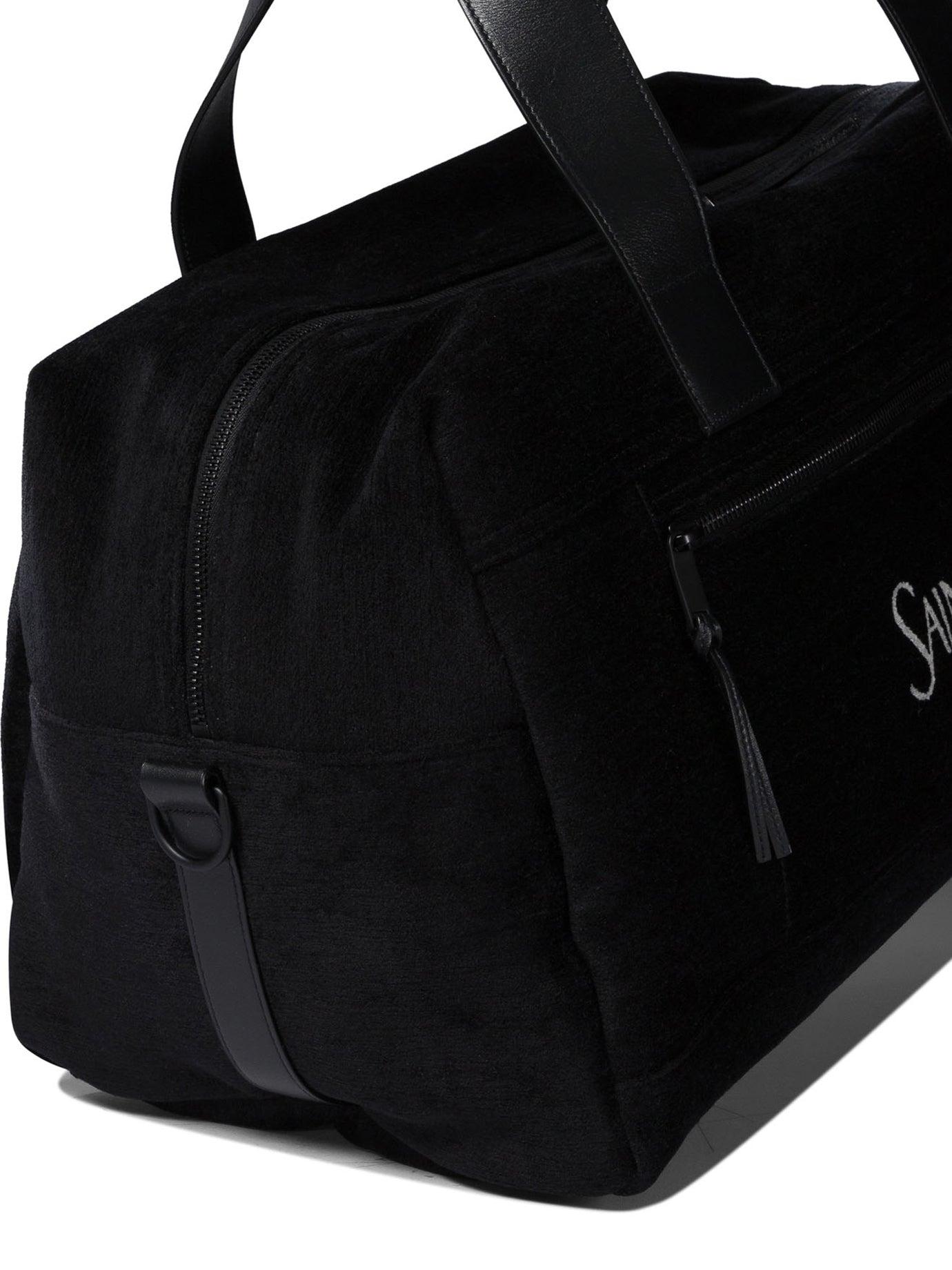 ボストンバッグ Saint Laurent Borsone con zip con logo jacquard Borsone Con Zip Con Logo Jacquard Saint Laurent pour homme