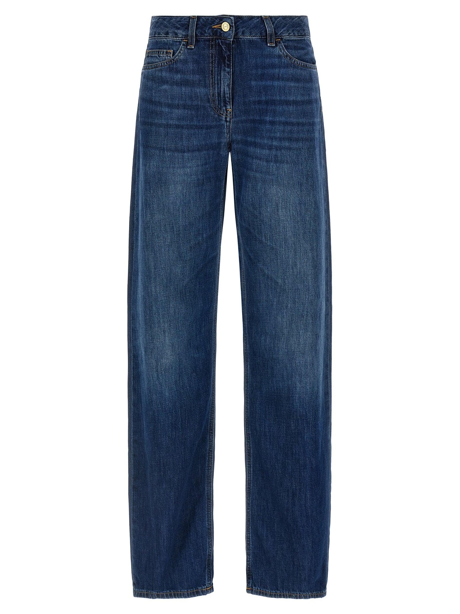 【25SS】 ELISABETTA FRANCHI ロゴディテール Palazzo ジーンズ 25SS】 ELISABETTA FRANCHI ロゴディテール Palazzo ジーンズ