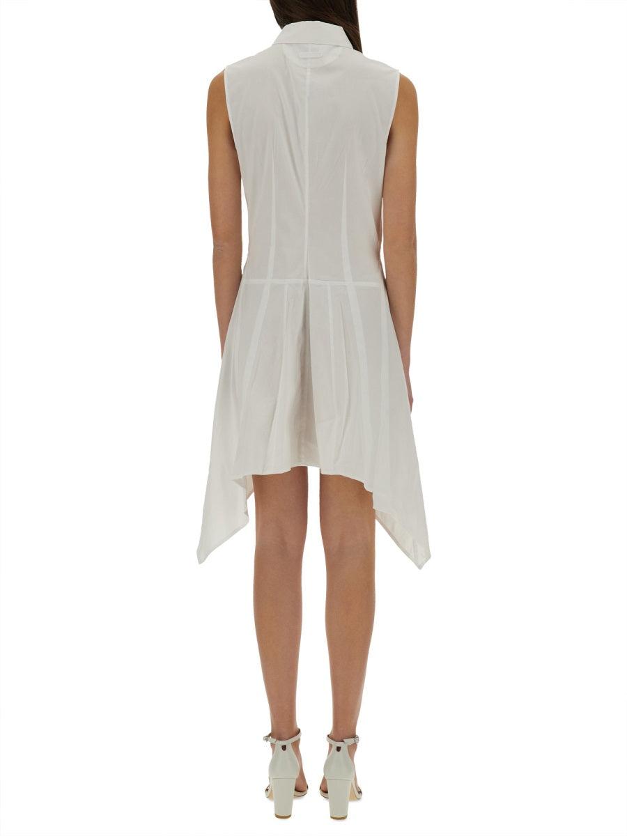 helmut lang white shirt dress Helmut Lang Women's Knot Shirt - White