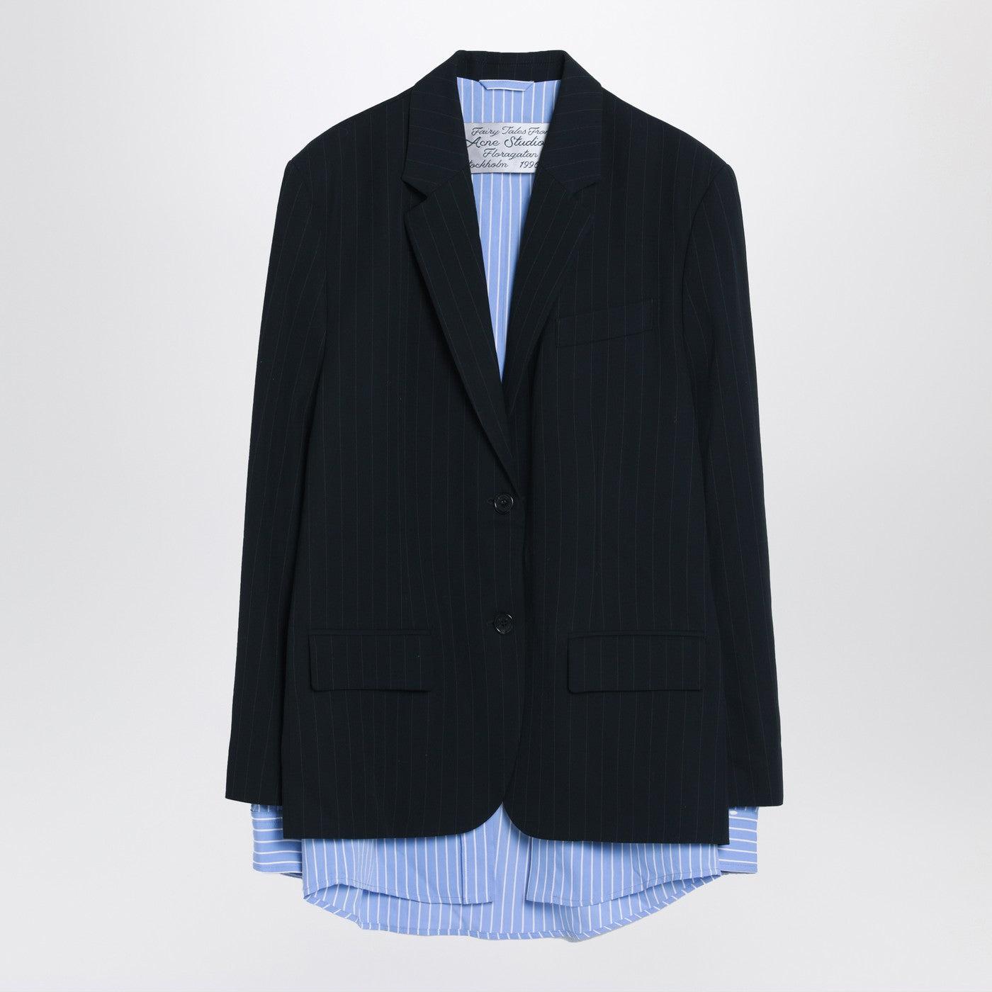 【関税&送料込】Acne Studios Blue Single-Breasted Jacket In Acne Studios - Single-breasted suit jacket - Navy blue